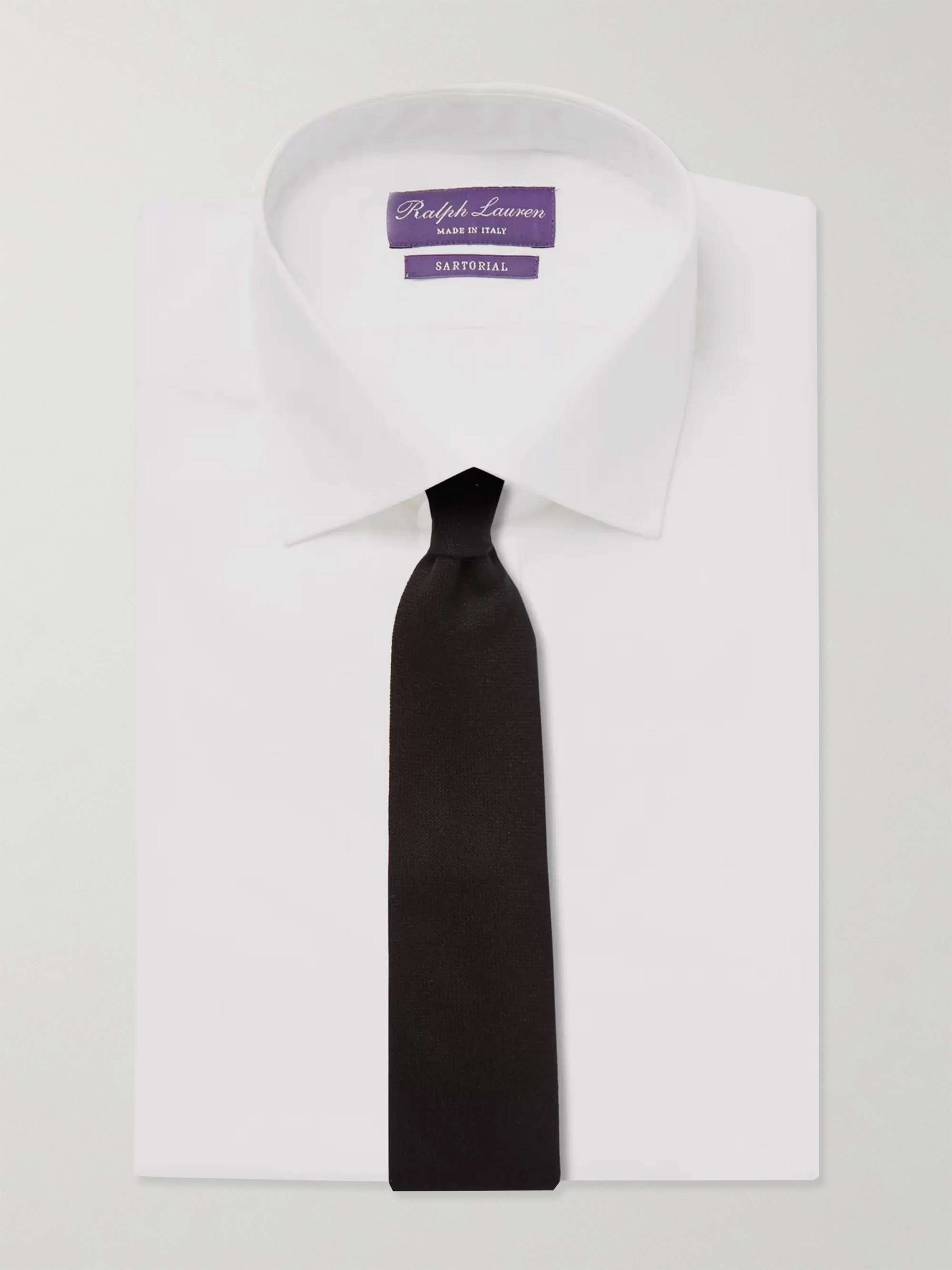 RALPH LAUREN PURPLE LABEL White Aston Cotton-Poplin Shirt