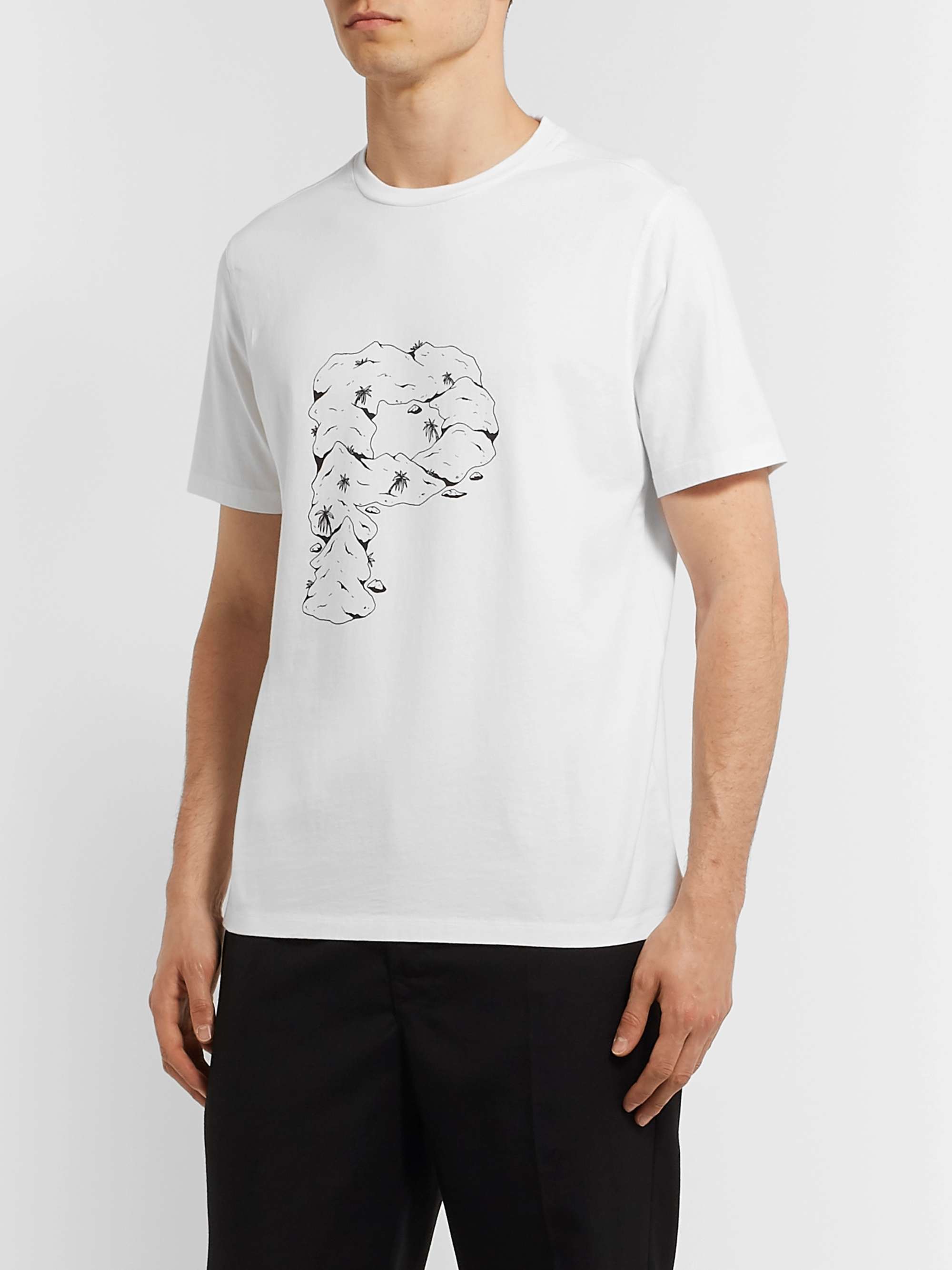 POP TRADING COMPANY Printed Cotton-Jersey T-Shirt