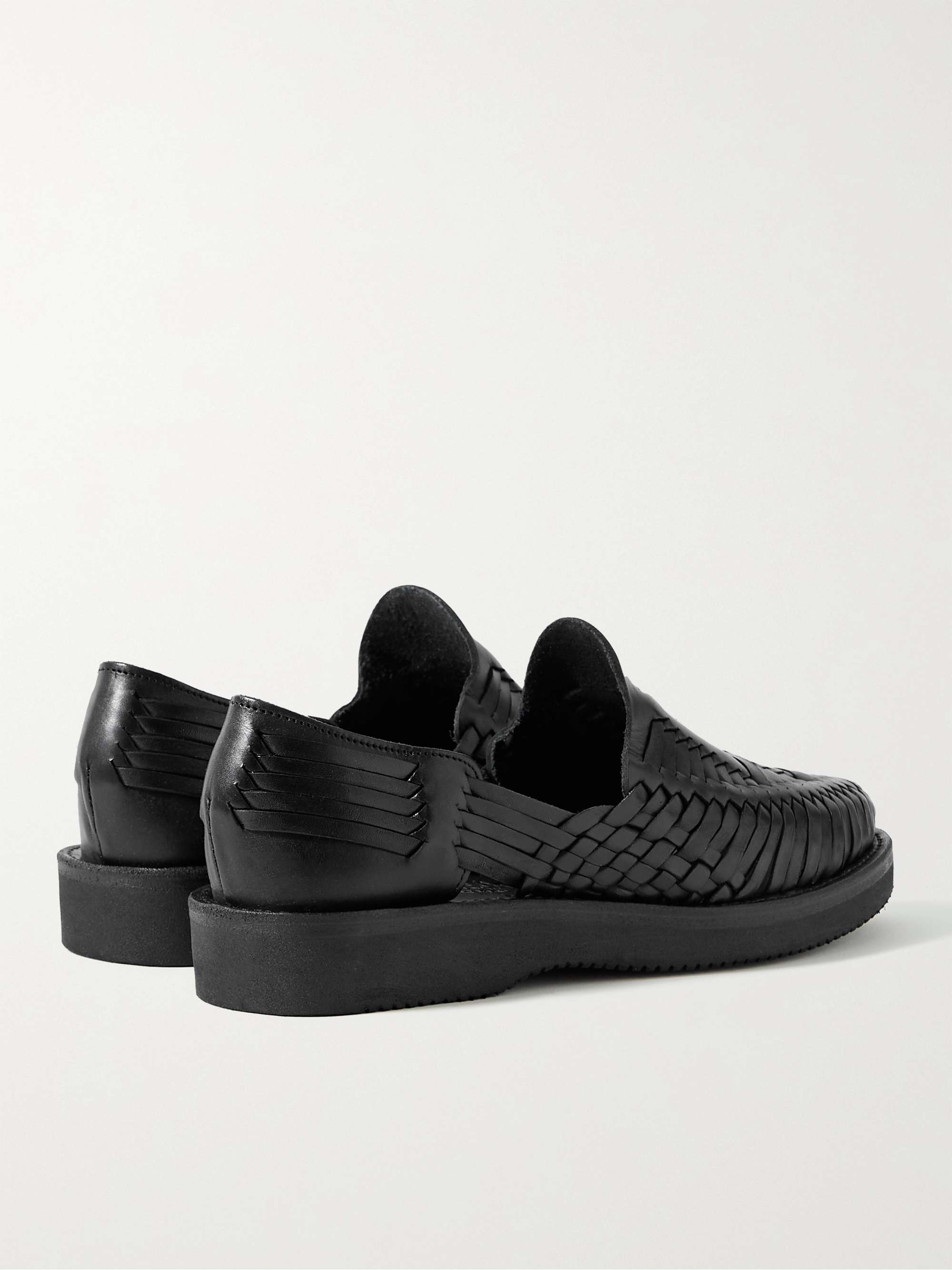 YUKETEN Alejandro Woven Leather Huarache Sandals