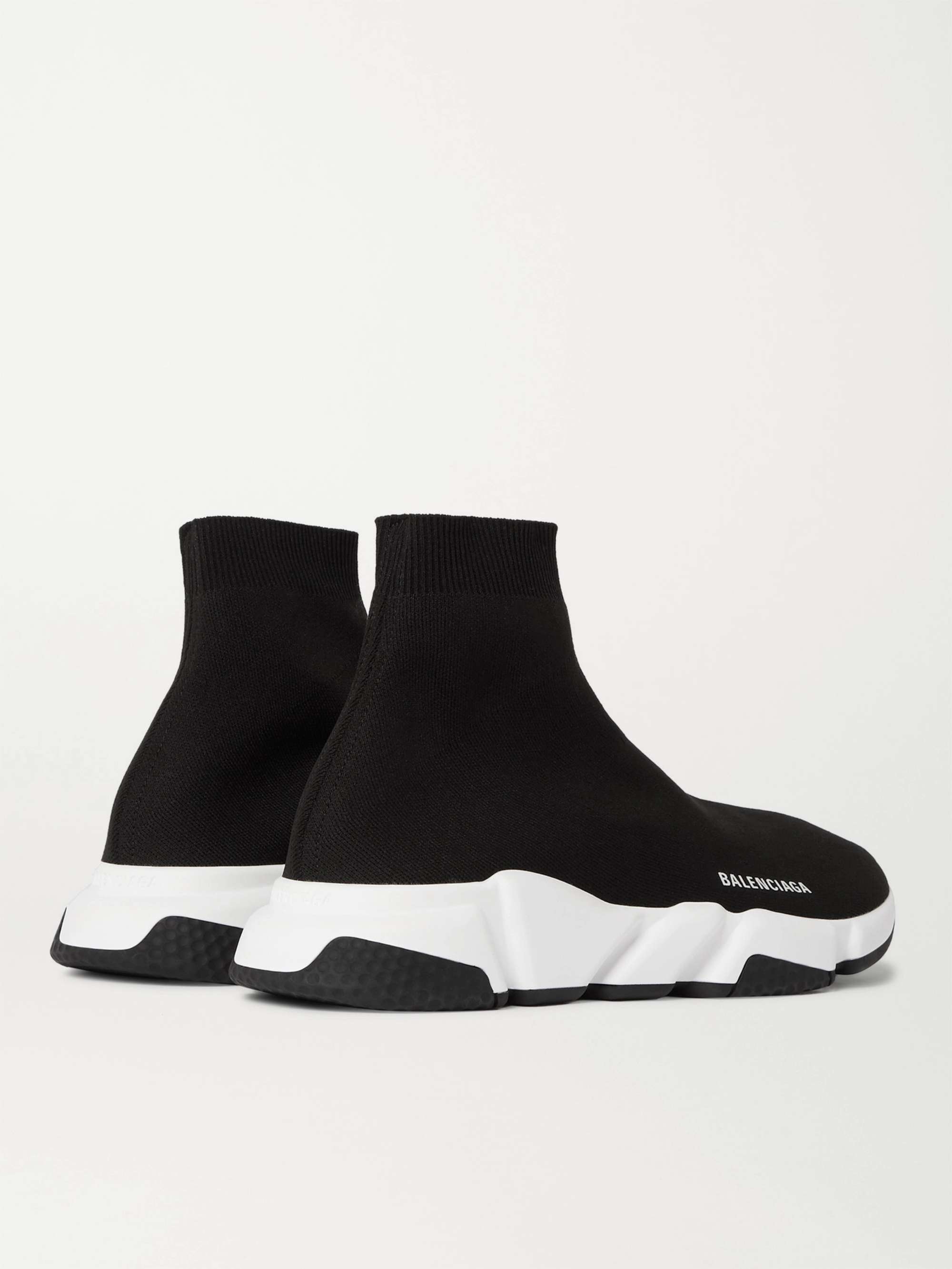 BALENCIAGA Speed Stretch-Knit Slip-On Sneakers