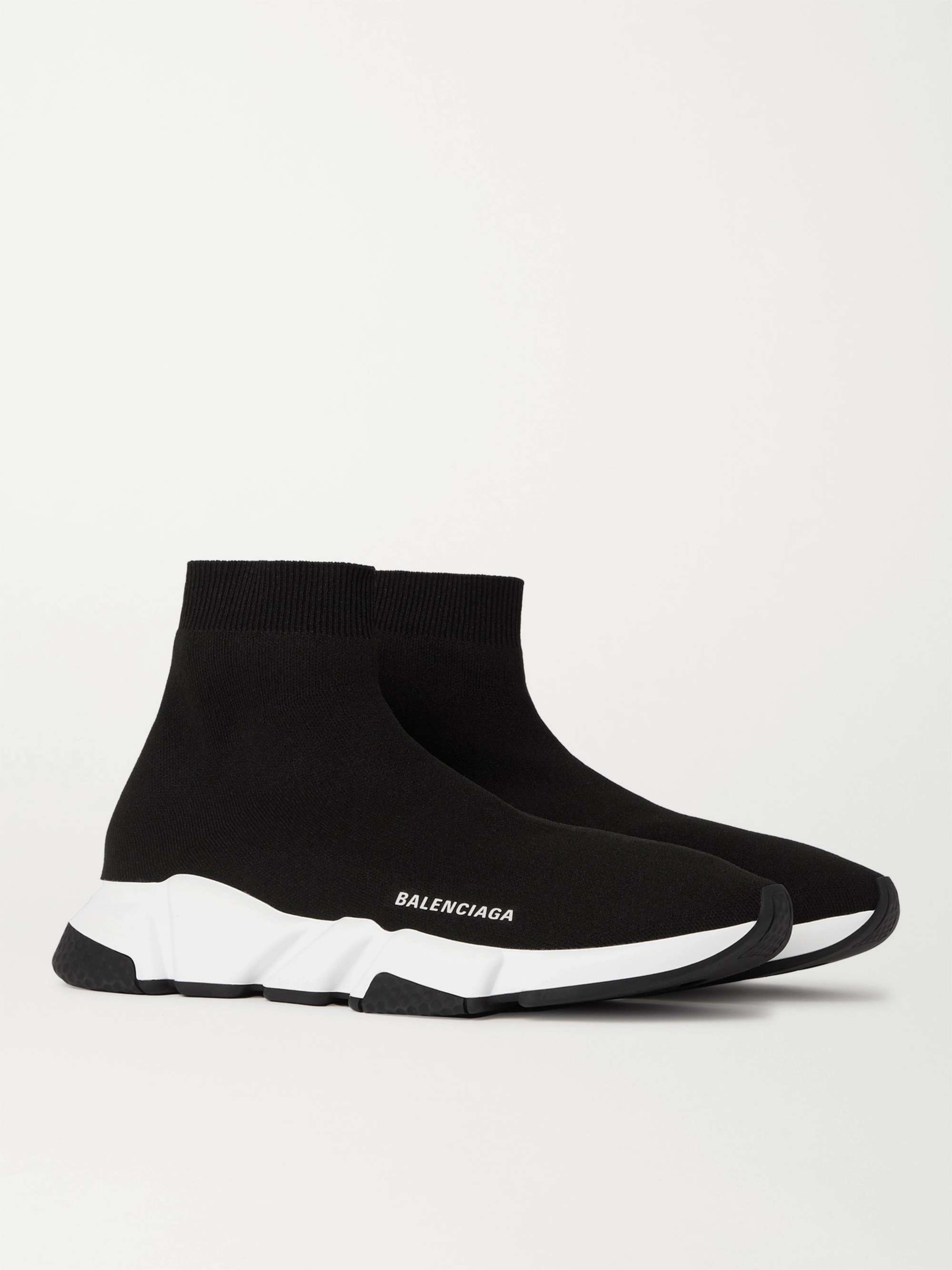 BALENCIAGA Speed Stretch-Knit Slip-On Sneakers