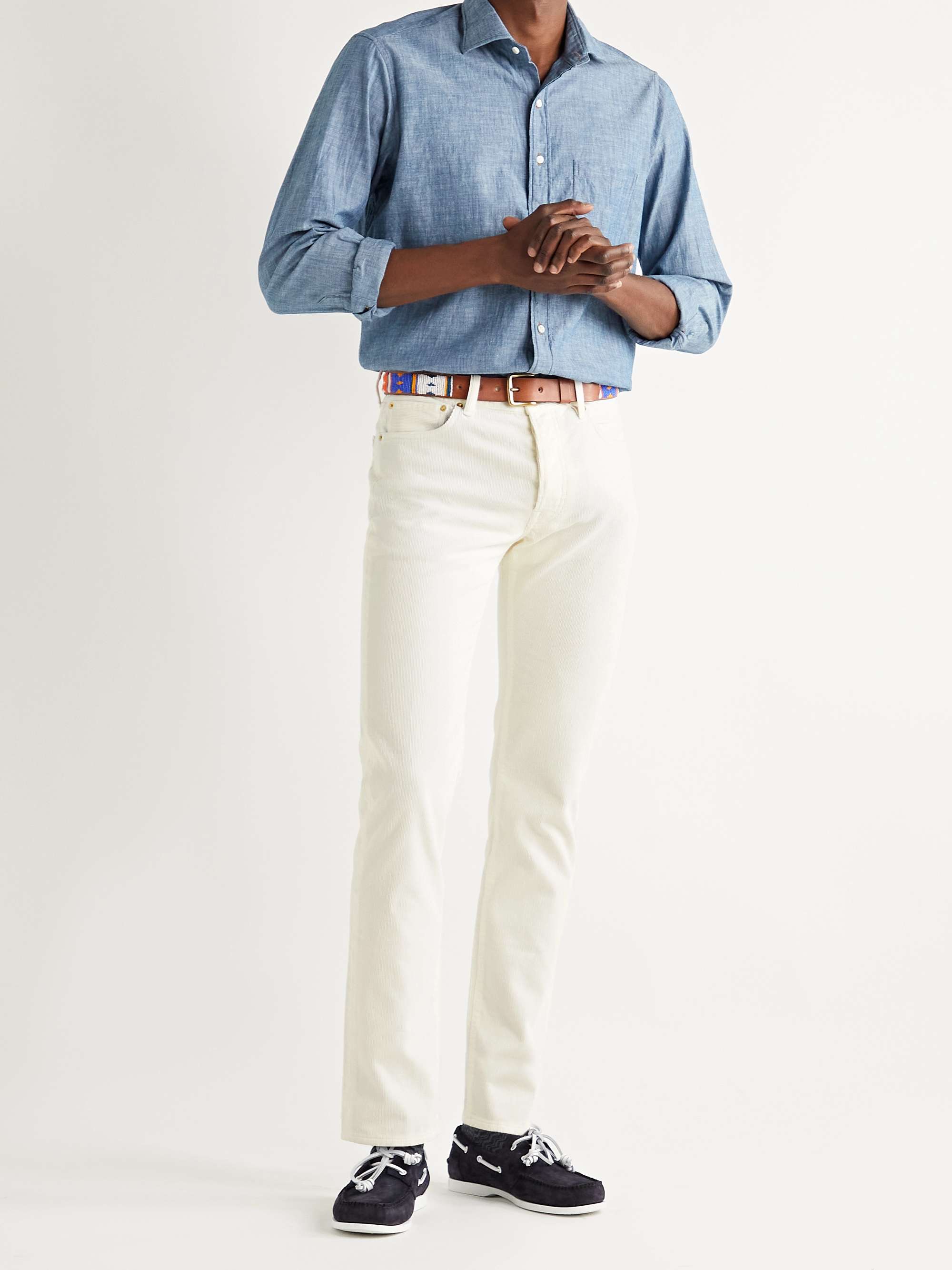 SID MASHBURN Cotton-Corduroy Trousers