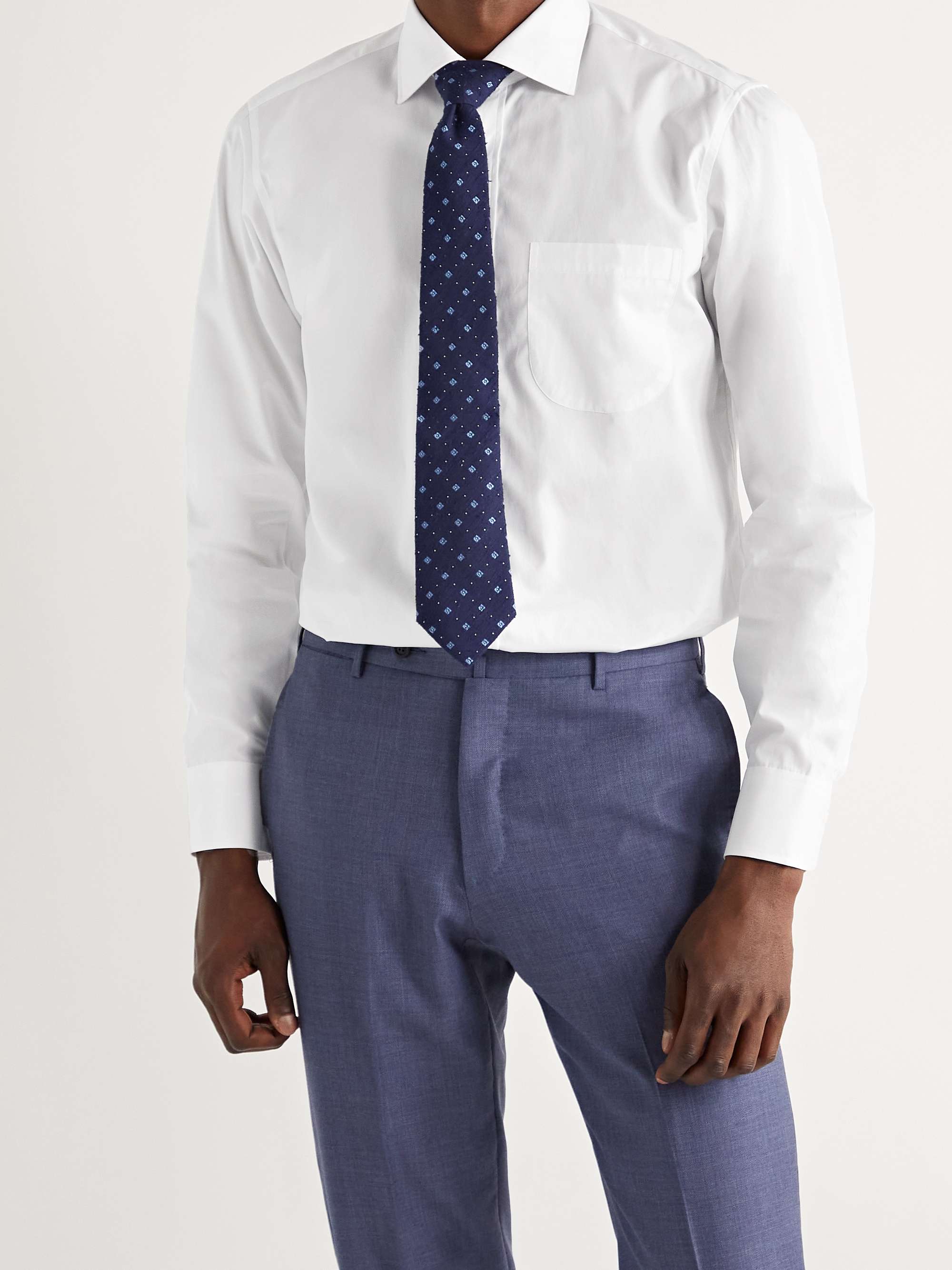 SID MASHBURN Cotton-Broadcloth Shirt