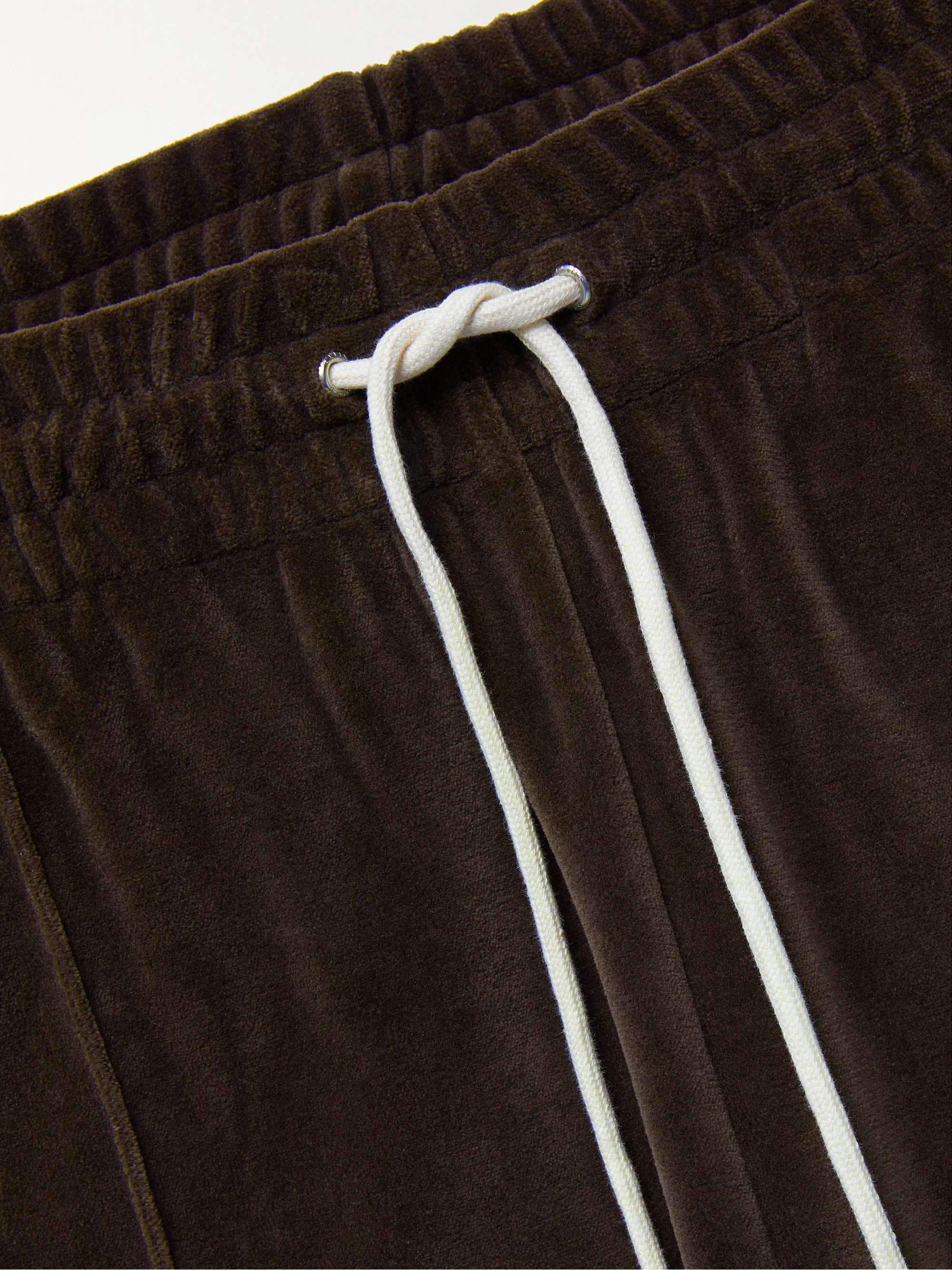 CELINE HOMME Cotton-Blend Velour Sweatpants