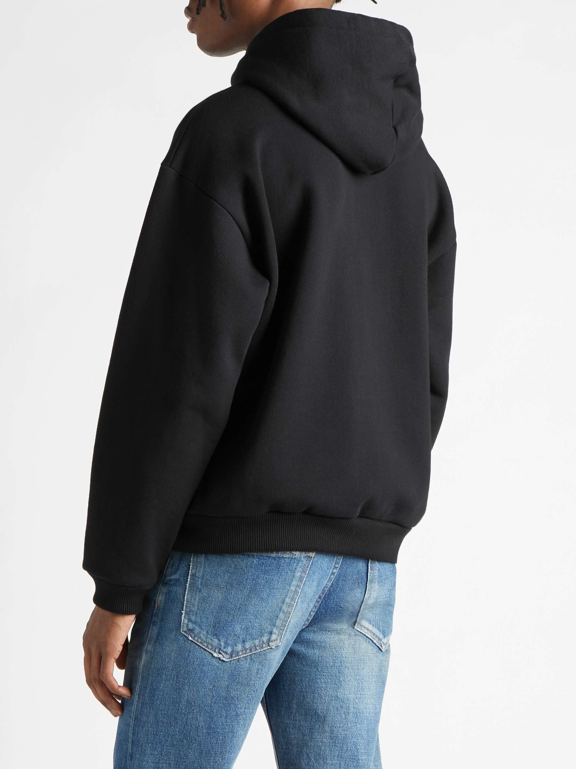 CELINE HOMME Printed Cotton-Jersey Hoodie