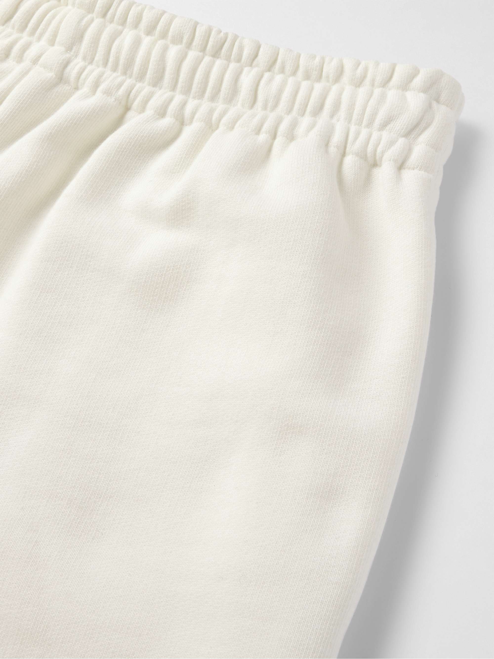 CELINE HOMME Tapered Logo-Embroidered Cotton-Jersey Sweatpants