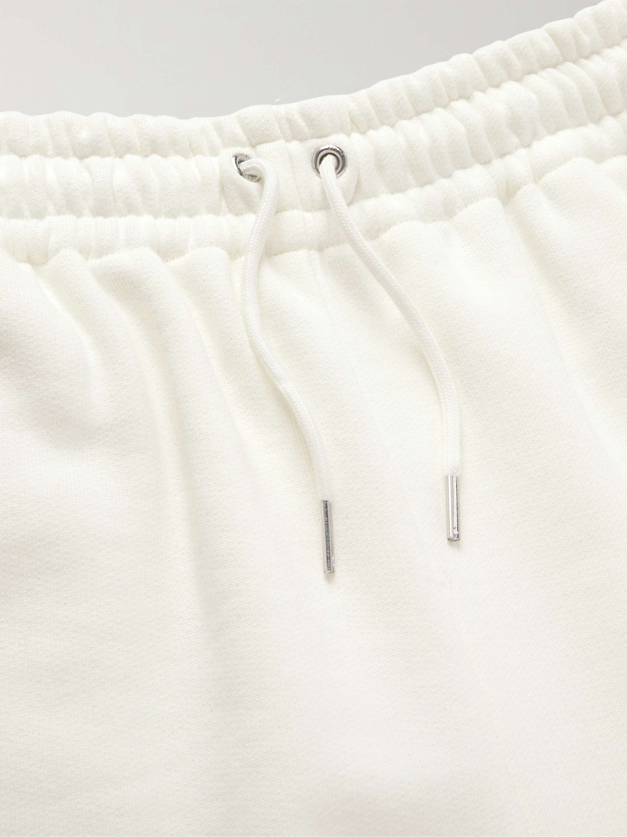 CELINE HOMME Tapered Logo-Embroidered Cotton-Jersey Sweatpants