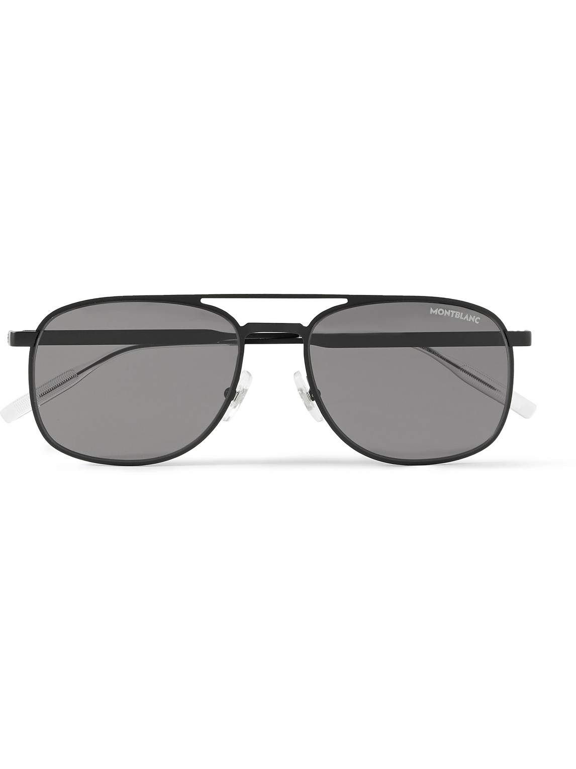 Montblanc Aviator-style Metal Sunglasses In Black