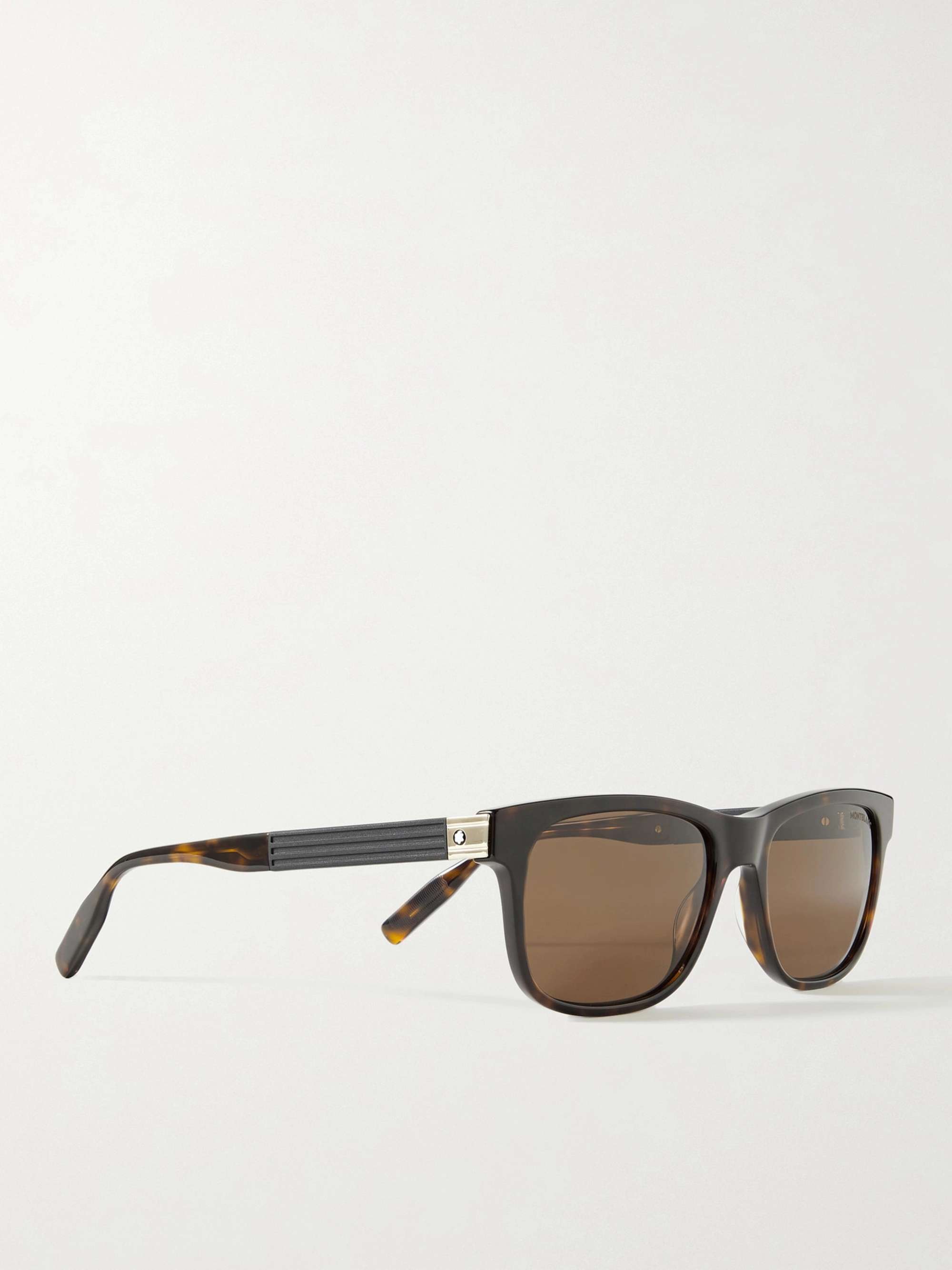 MONTBLANC D-Frame Tortoiseshell Acetate Sunglasses