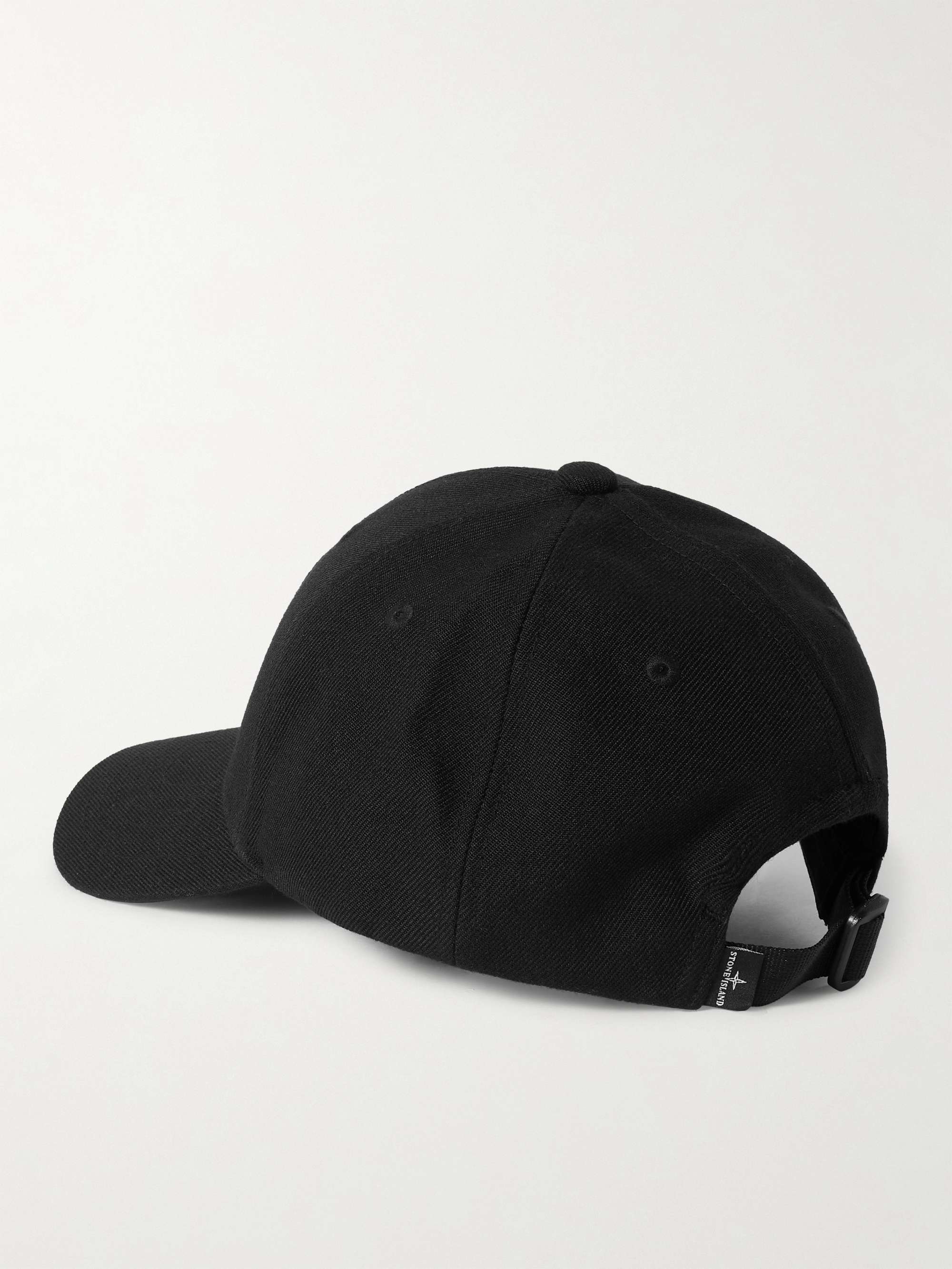 STONE ISLAND Logo-Embroidered Cotton-Twill Baseball Cap