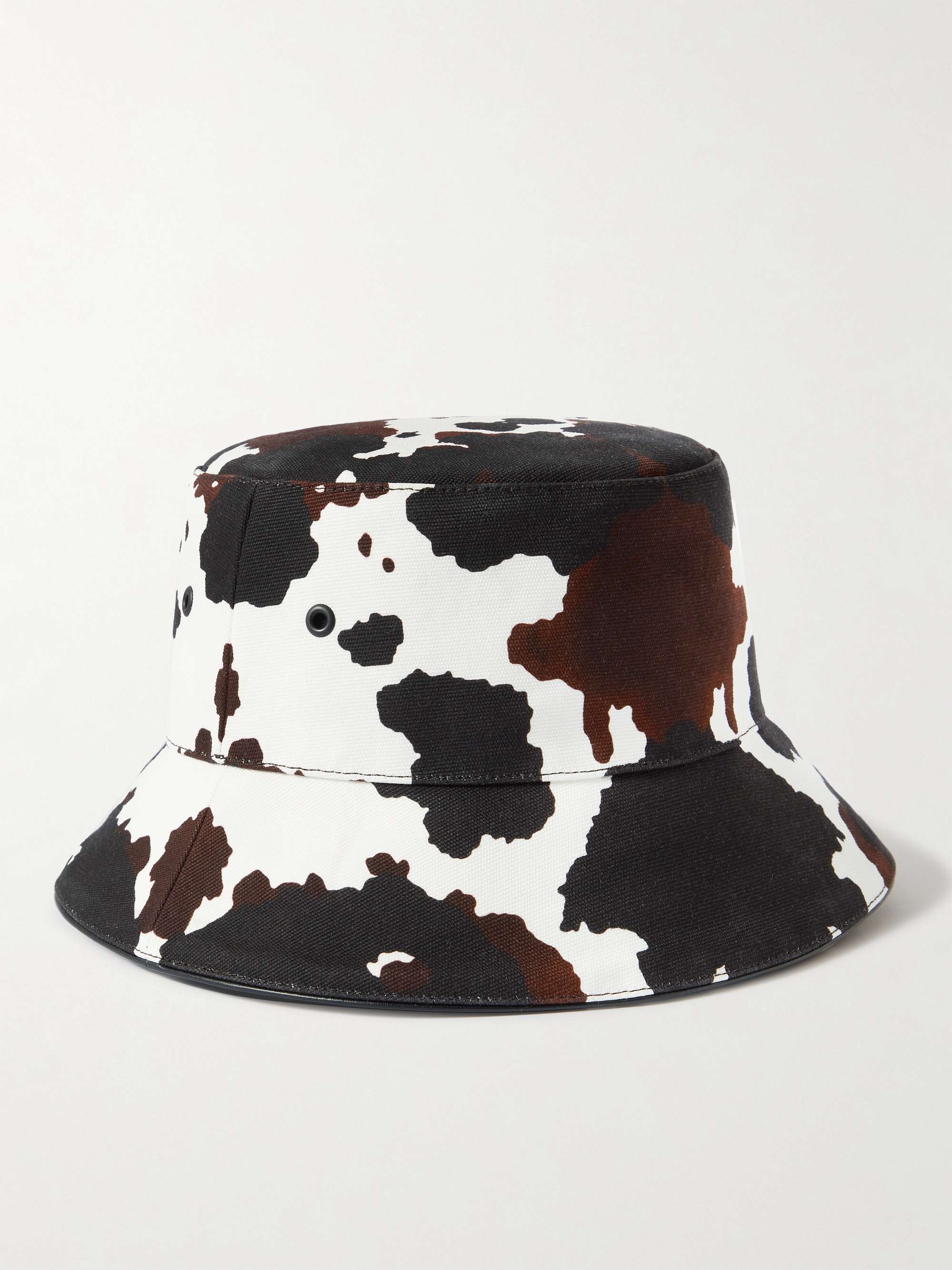 White Cow-Print Cotton-Twill Bucket Hat | BURBERRY | MR PORTER