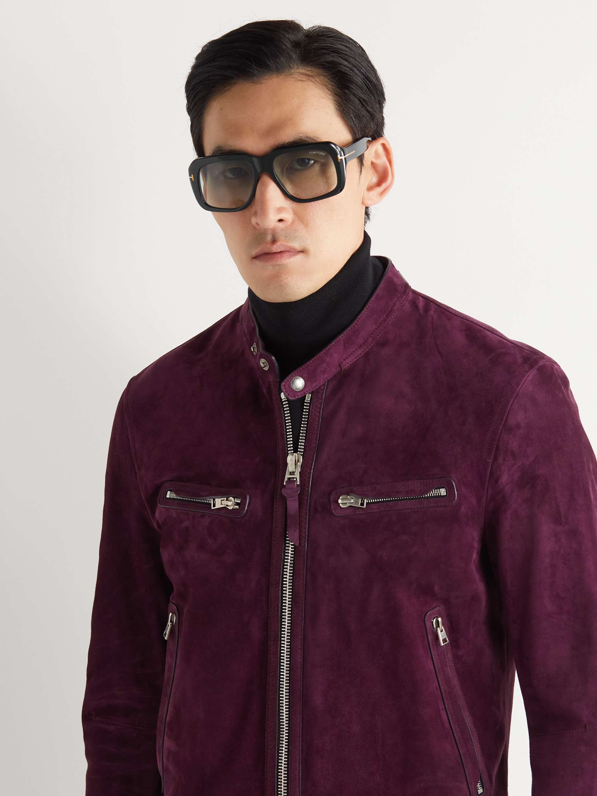 TOM FORD D-Frame Acetate Sunglasses