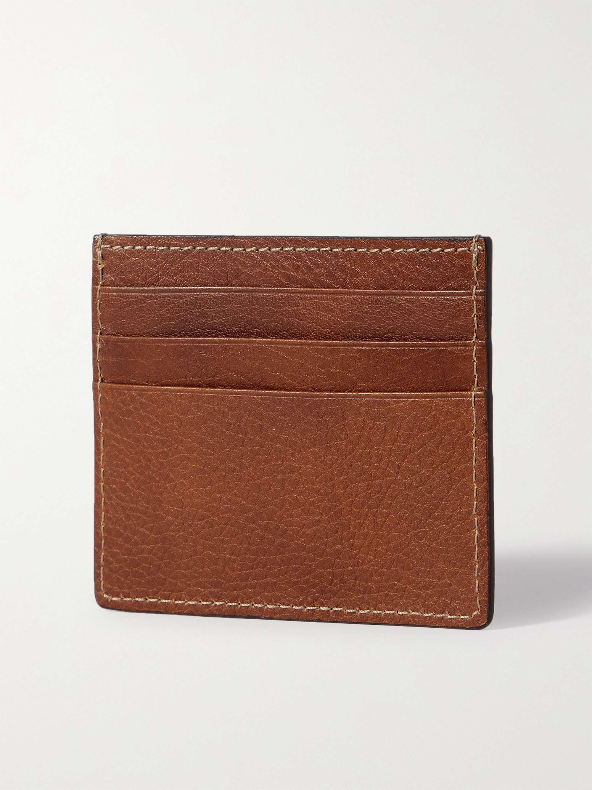 BRUNELLO CUCINELLI Grained-Leather Cardholder