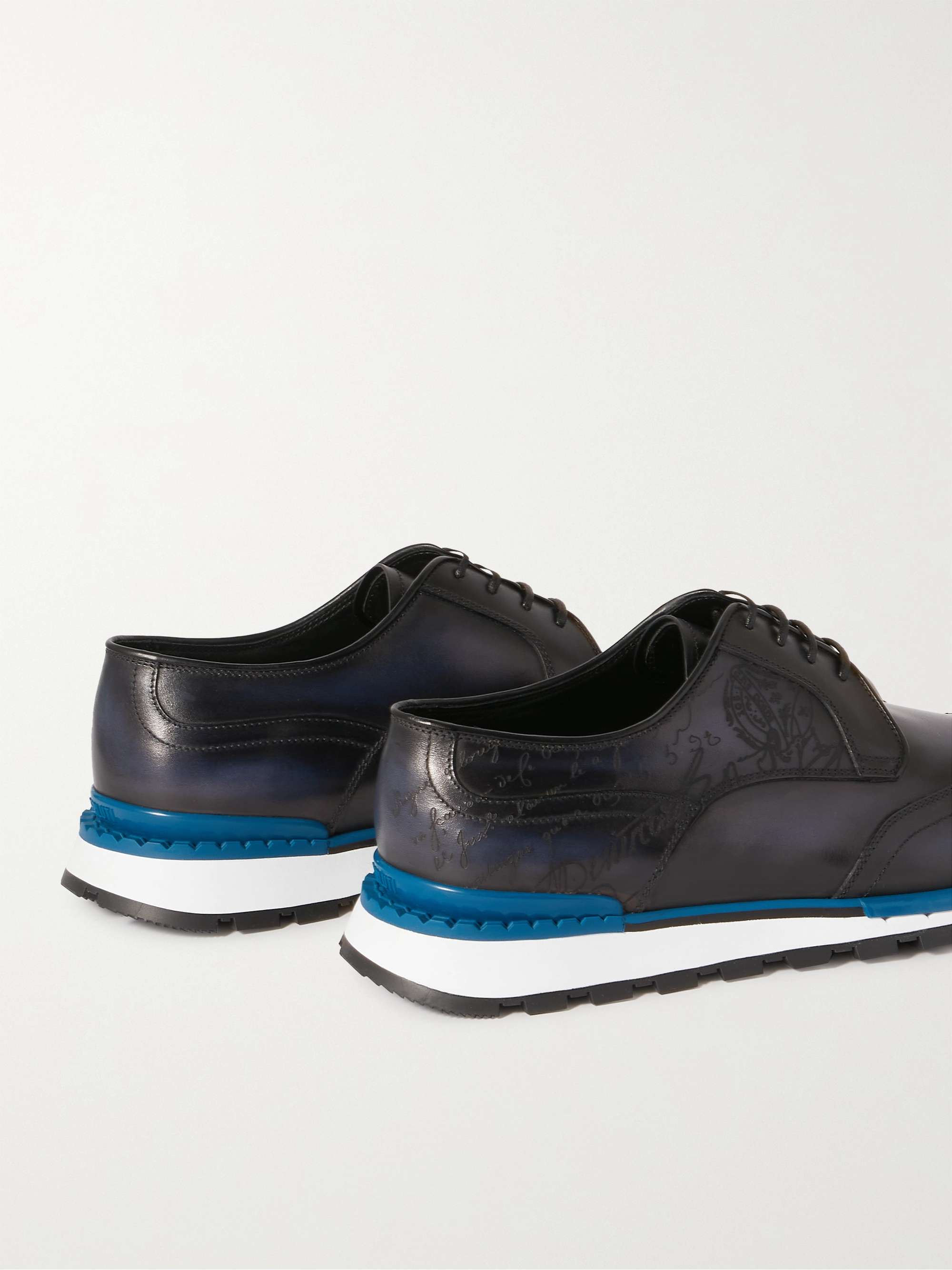 BERLUTI Fast Track Scritto Venezia Leather Sneakers