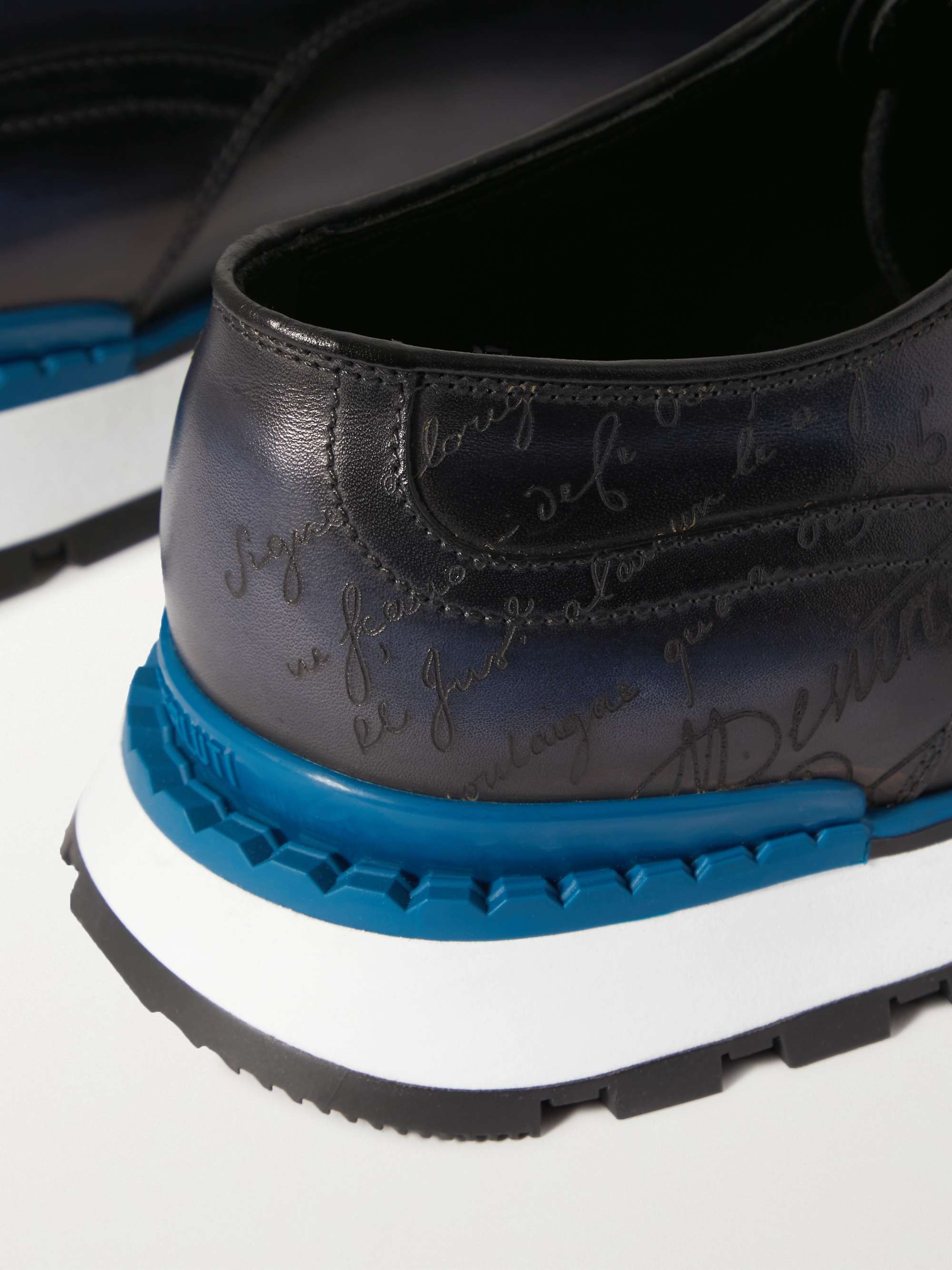 BERLUTI Fast Track Scritto Venezia Leather Sneakers