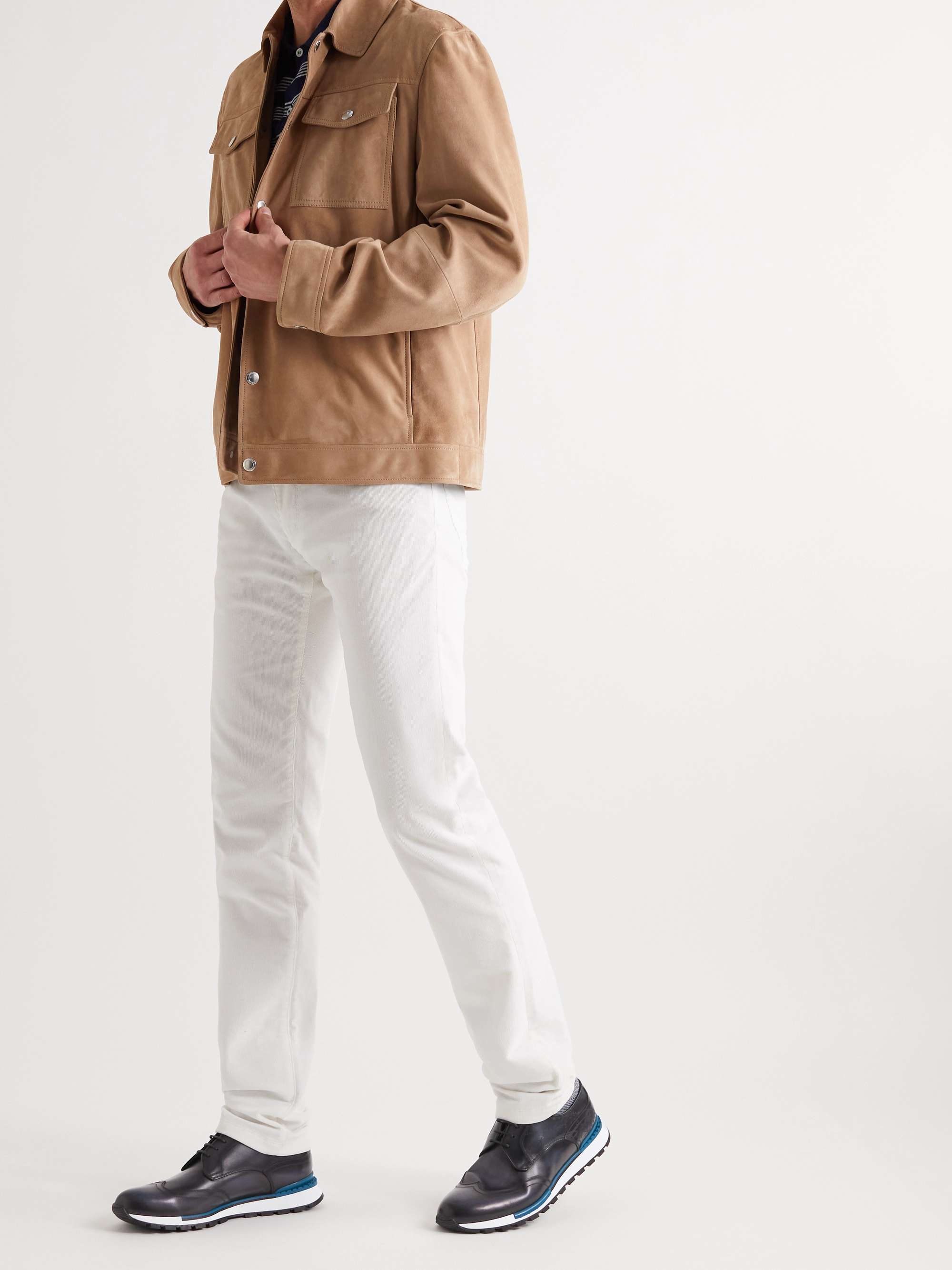 BERLUTI Fast Track Scritto Venezia Leather Sneakers