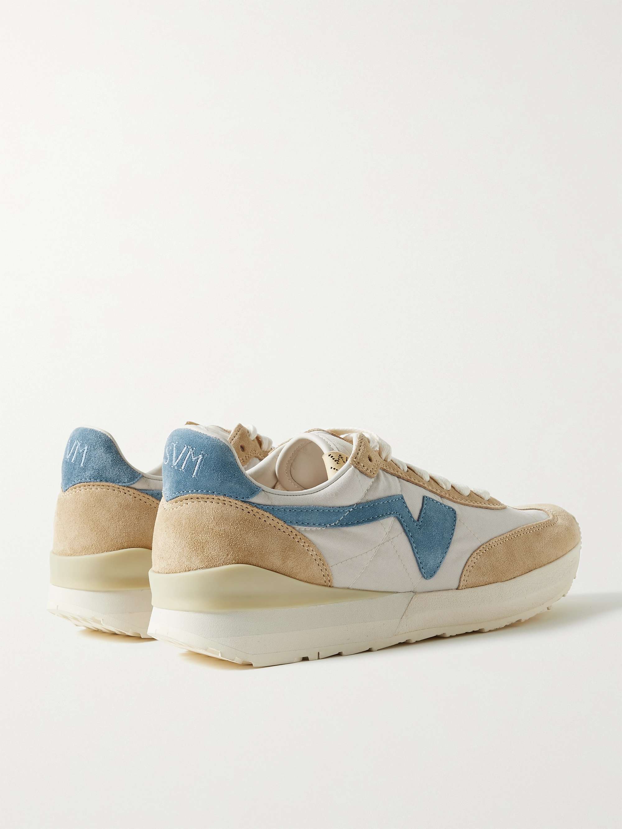 VISVIM FKT Runner Suede-Trimmed Nylon and Cotton-Blend Sneakers