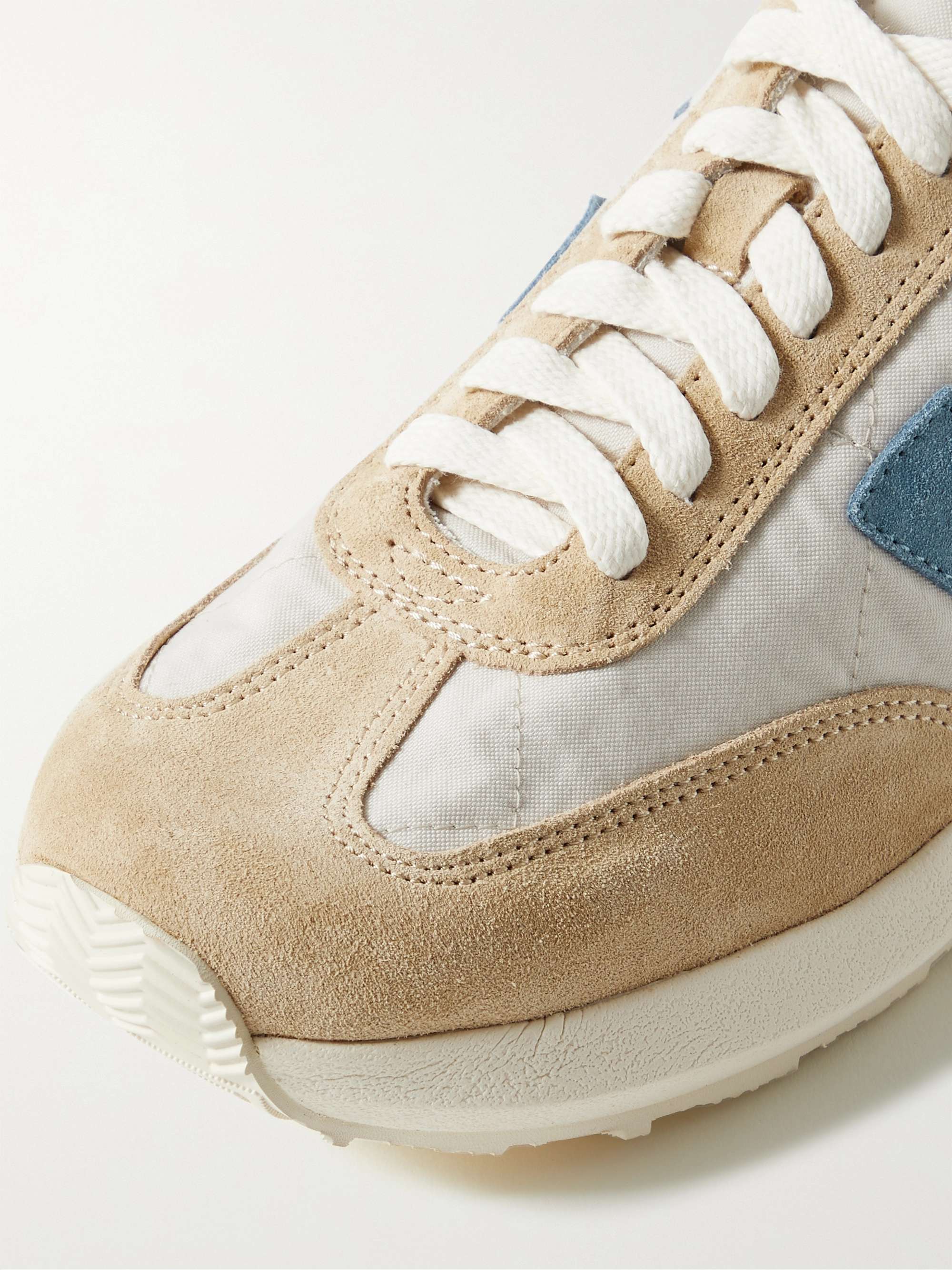 VISVIM FKT Runner Suede-Trimmed Nylon and Cotton-Blend Sneakers