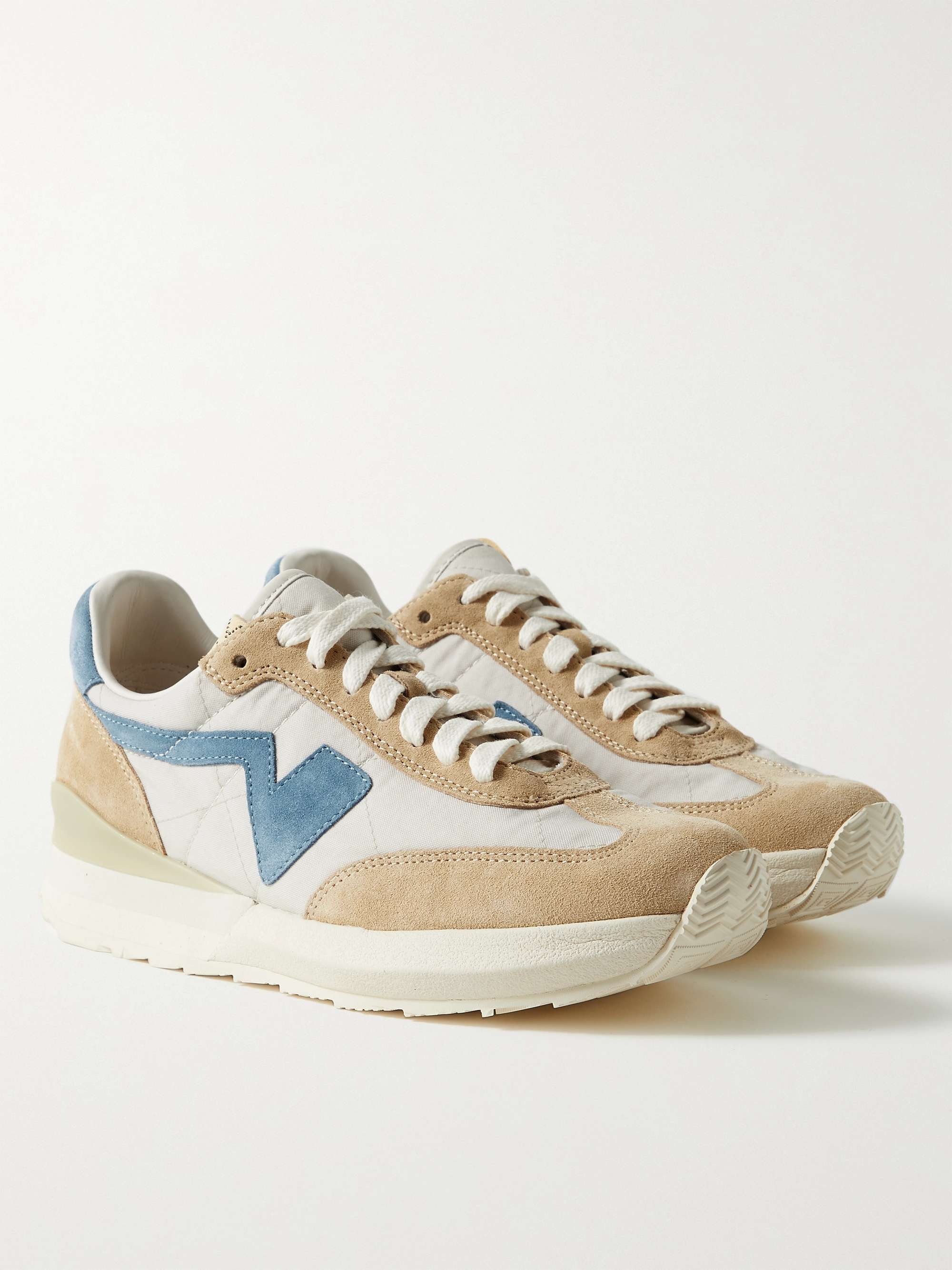 VISVIM FKT Runner Suede-Trimmed Nylon and Cotton-Blend Sneakers