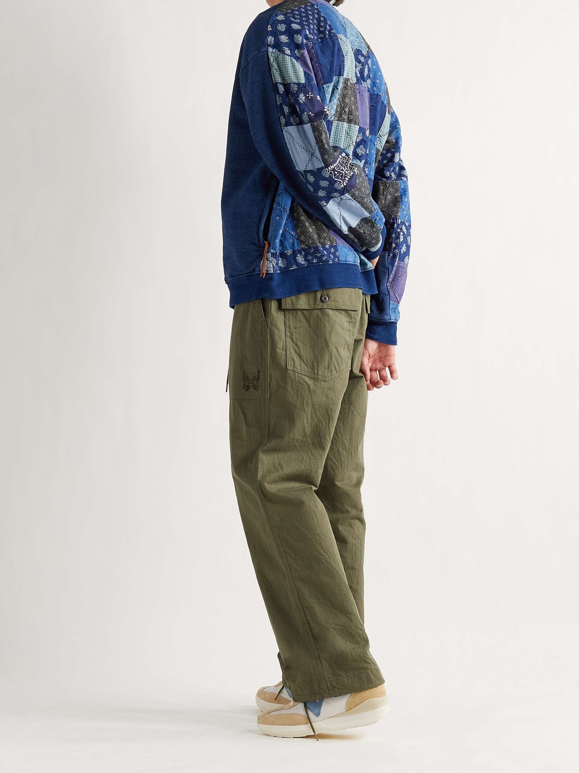 VISVIM FKT Runner Suede-Trimmed Nylon and Cotton-Blend Sneakers