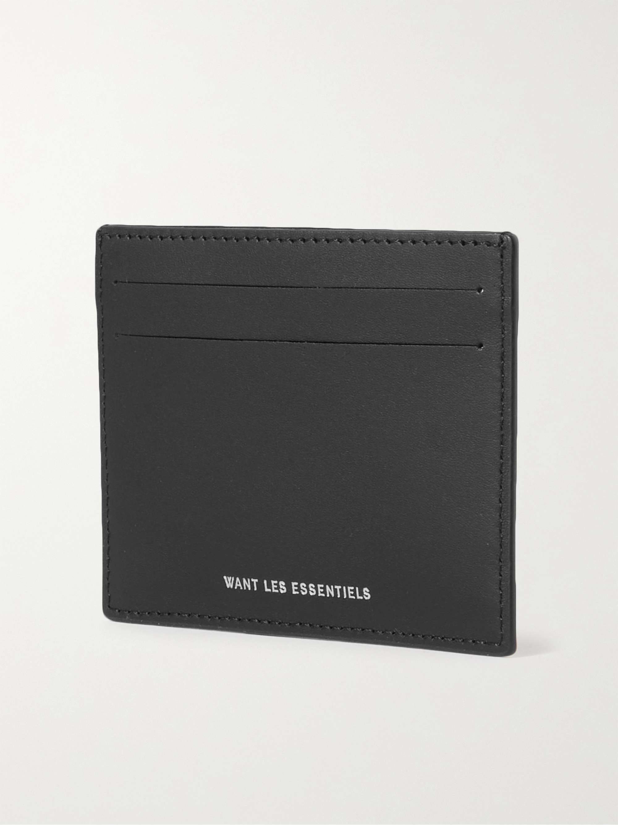 WANT LES ESSENTIELS Branson Logo-Debossed Textured and Smooth Leather Cardholder