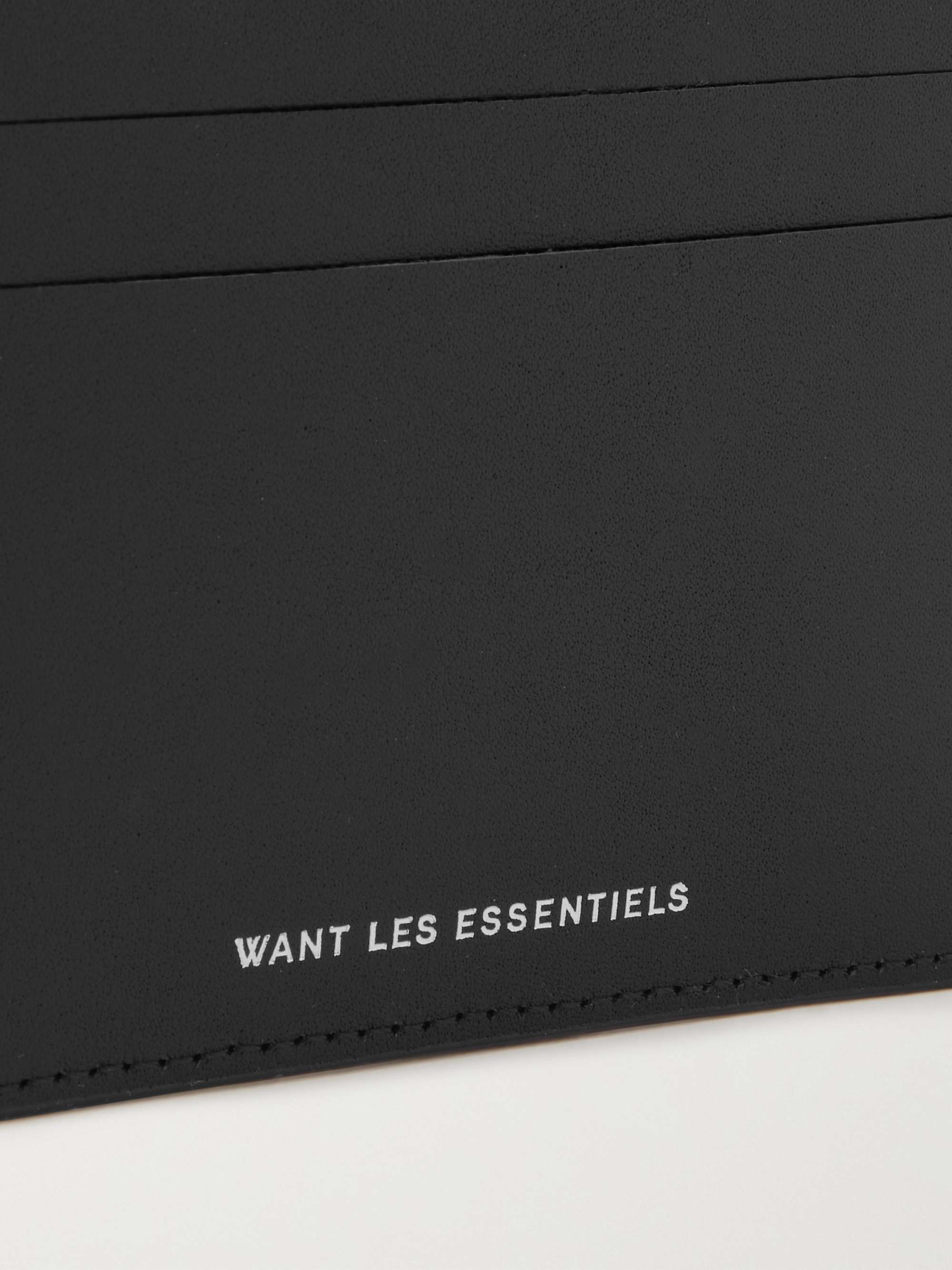WANT LES ESSENTIELS Branson Logo-Debossed Textured and Smooth Leather Cardholder