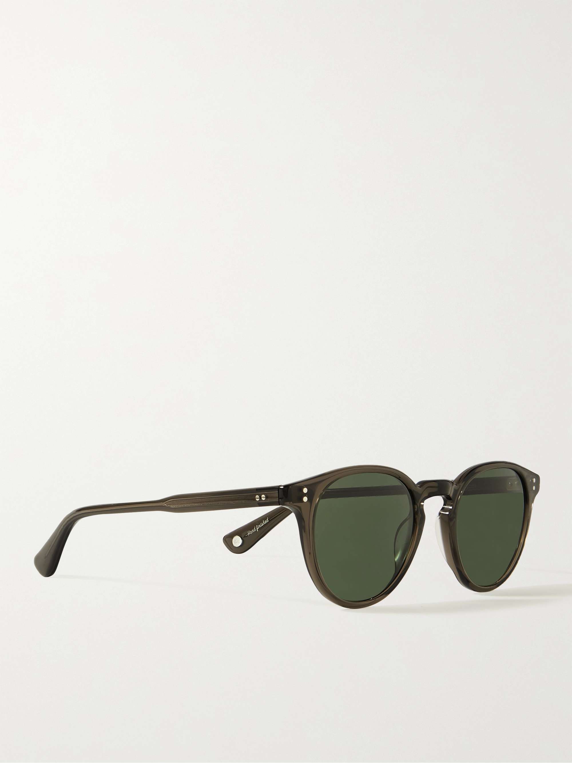 GARRETT LEIGHT CALIFORNIA OPTICAL Clement Round-Frame Tortoiseshell Acetate Sunglasses
