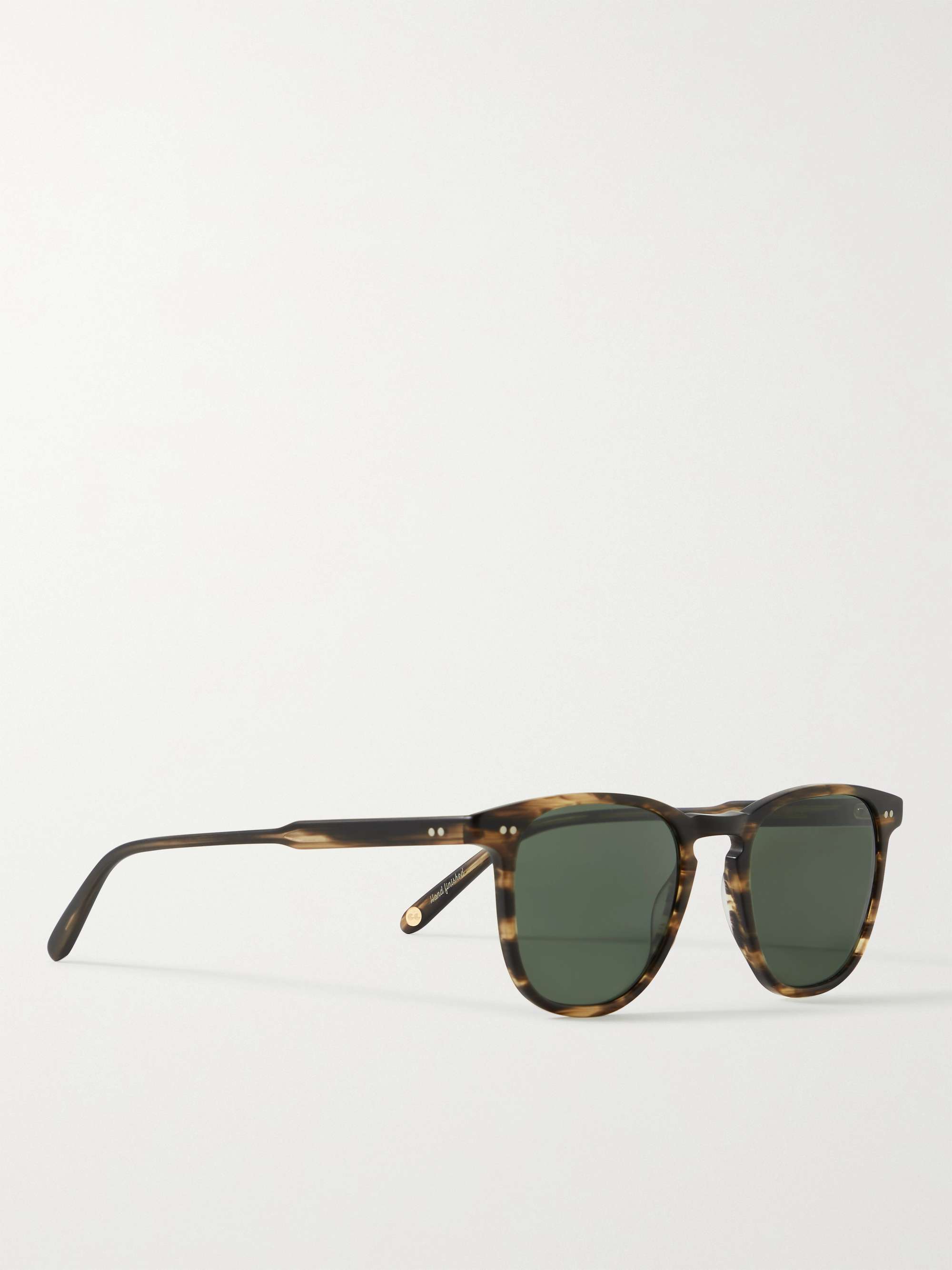 GARRETT LEIGHT CALIFORNIA OPTICAL Brooks 47 D-Frame Tortoiseshell Matte-Acetate Sunglasses