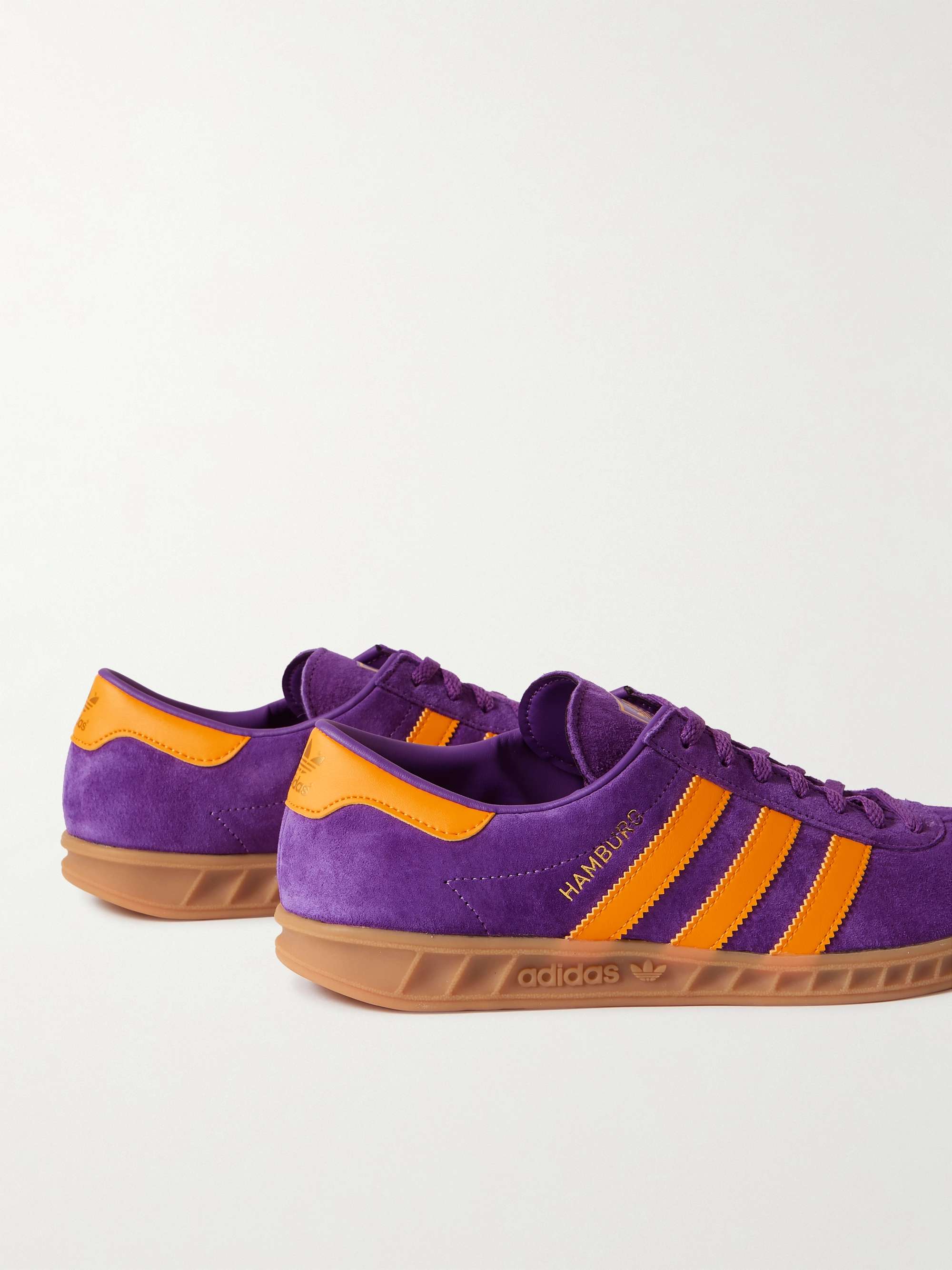 peach and white superstars