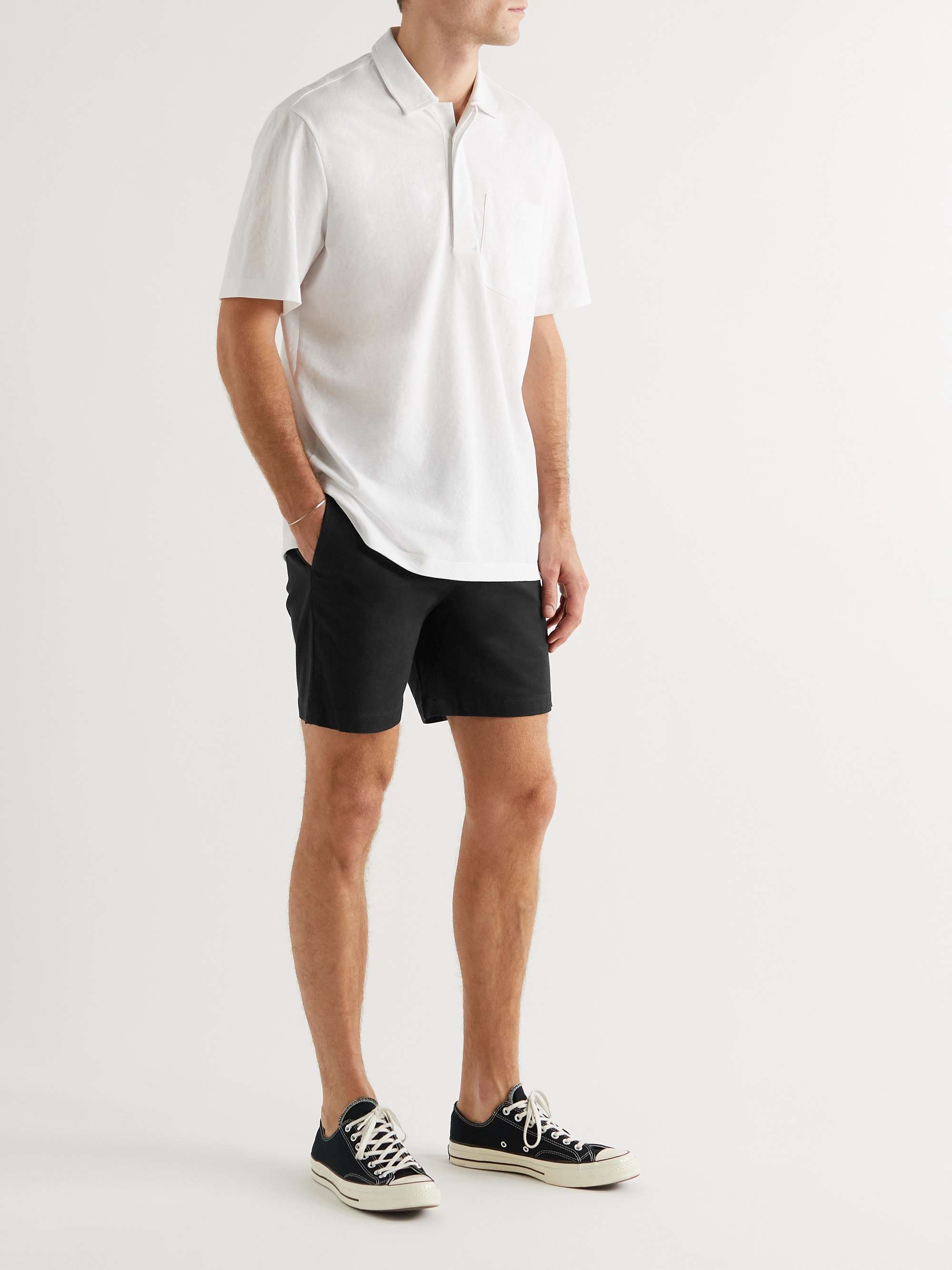 CLUB MONACO Baxter Cotton-Blend Twill Shorts