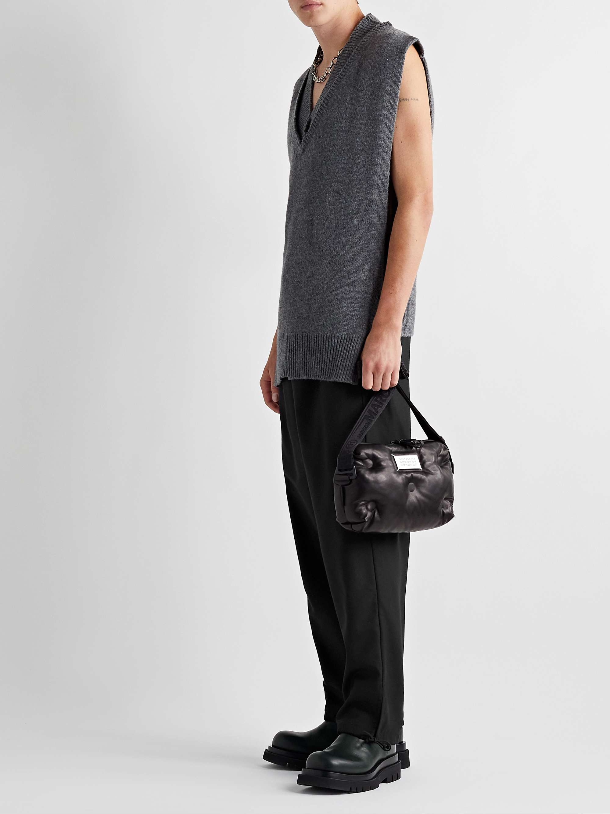 MAISON MARGIELA Wool-Blend Twill Drawstring Trousers for Men | MR PORTER