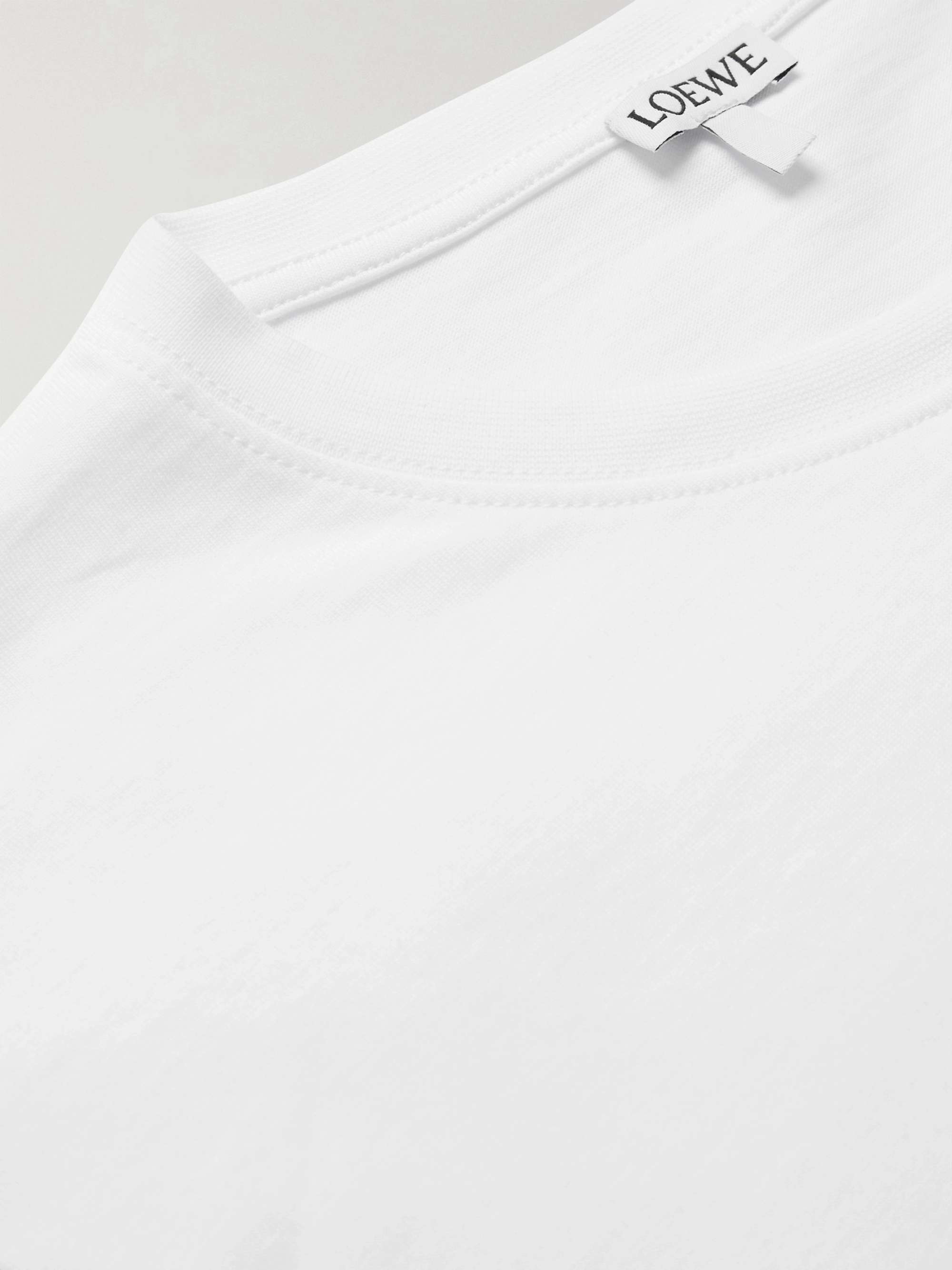 LOEWE Logo-Embroidered Cotton-Jersey T-Shirt