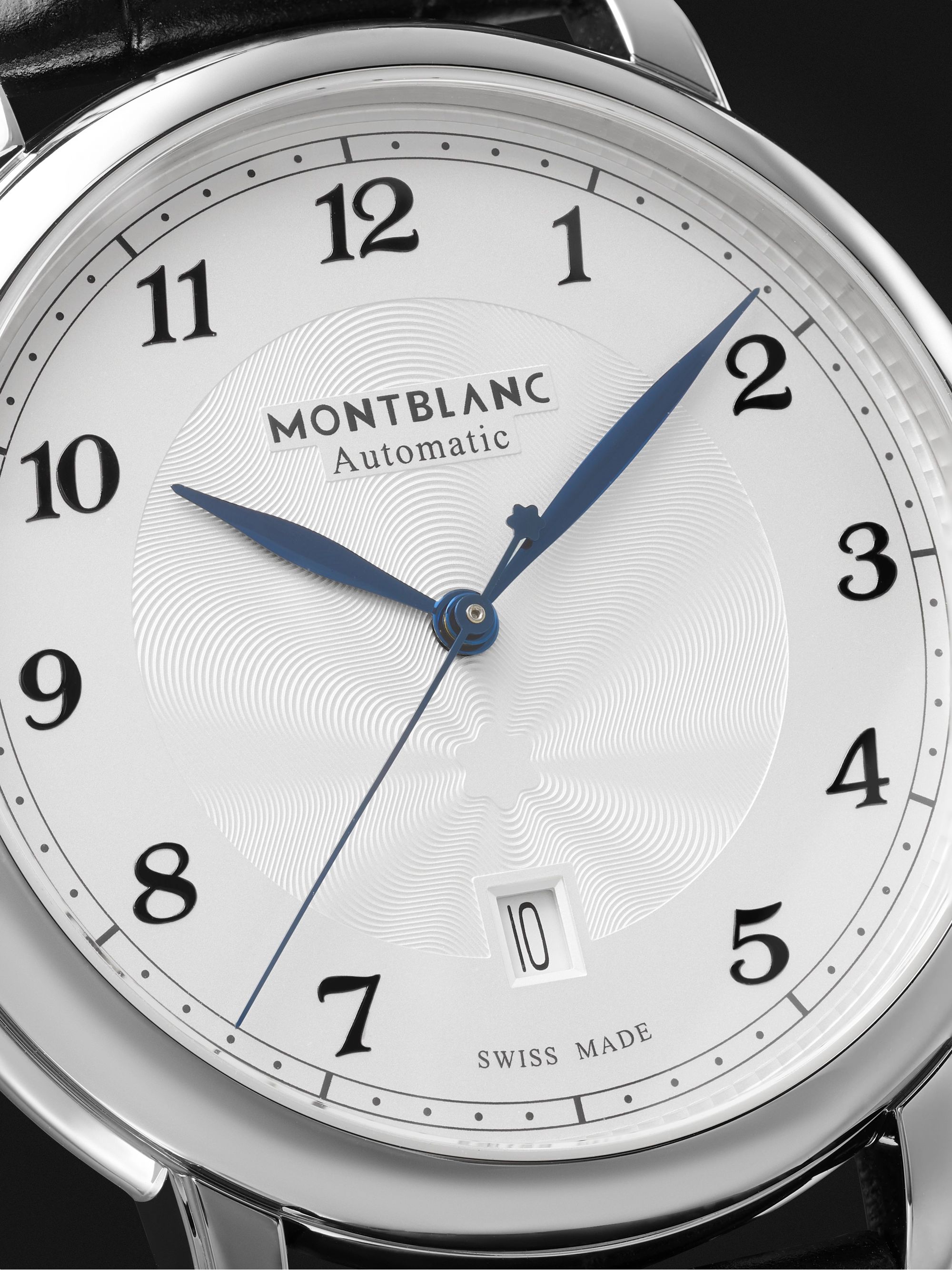 MONTBLANC Star Legacy Automatic 42mm Stainless Steel and Croc-Effect Leather Watch, Ref. No. 128681