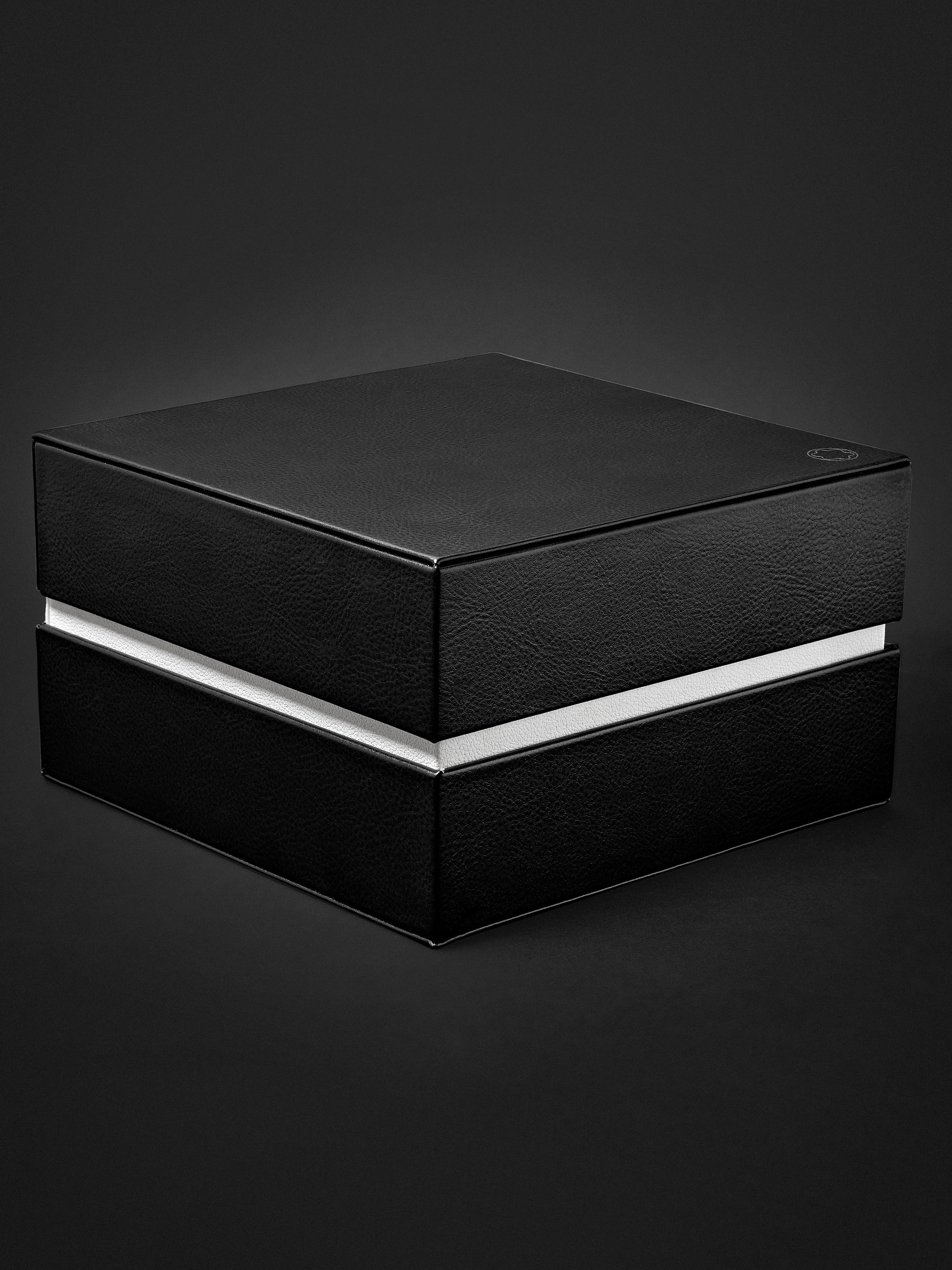 MONTBLANC 1858 Geosphere Limited Edition Automatic 42mm Distressed Stainless Steel and Leather Watch, Ref. No. 128257