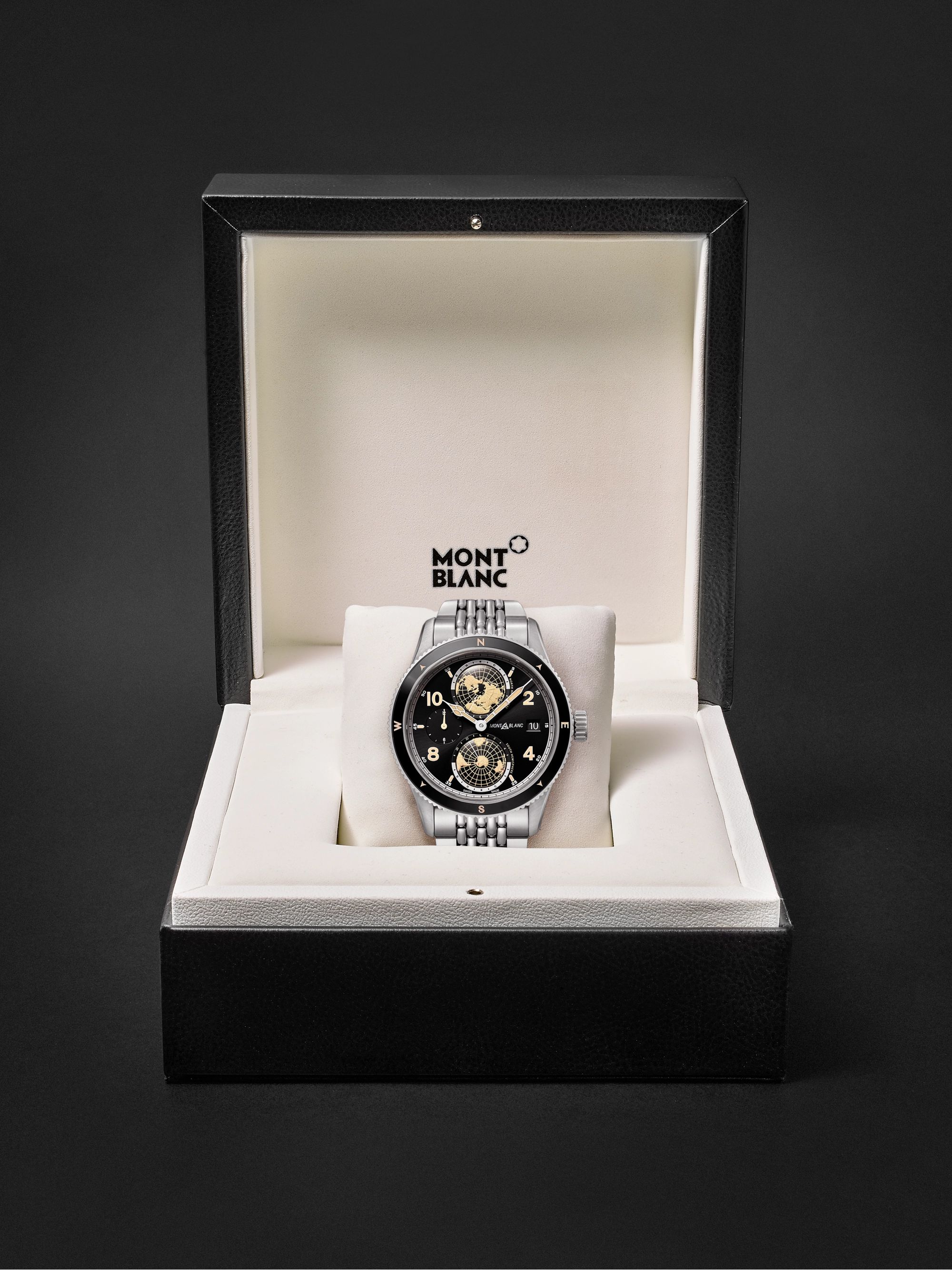 MONTBLANC 1858 Geosphere Automatic 42mm Stainless Steel Watch, Ref. No. 	125872