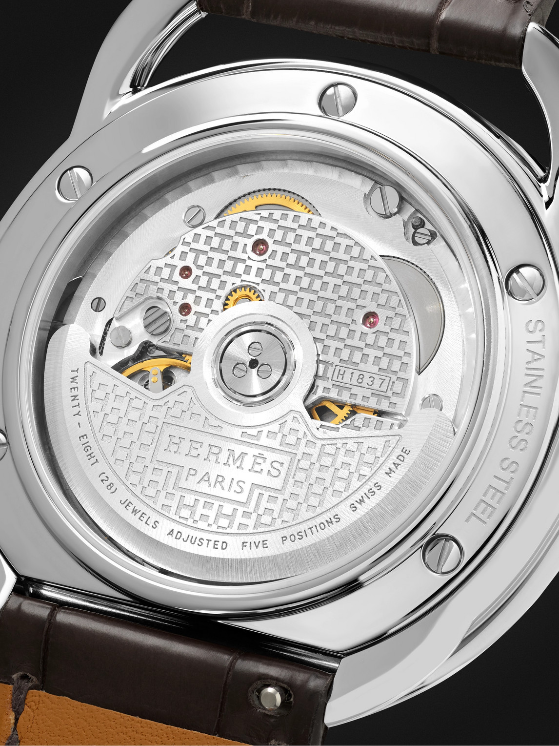  Hermès Timepieces - Arceau Automatic 40mm Steel And Alligator Watch, Ref. No. 055562ww00 - Men - White 