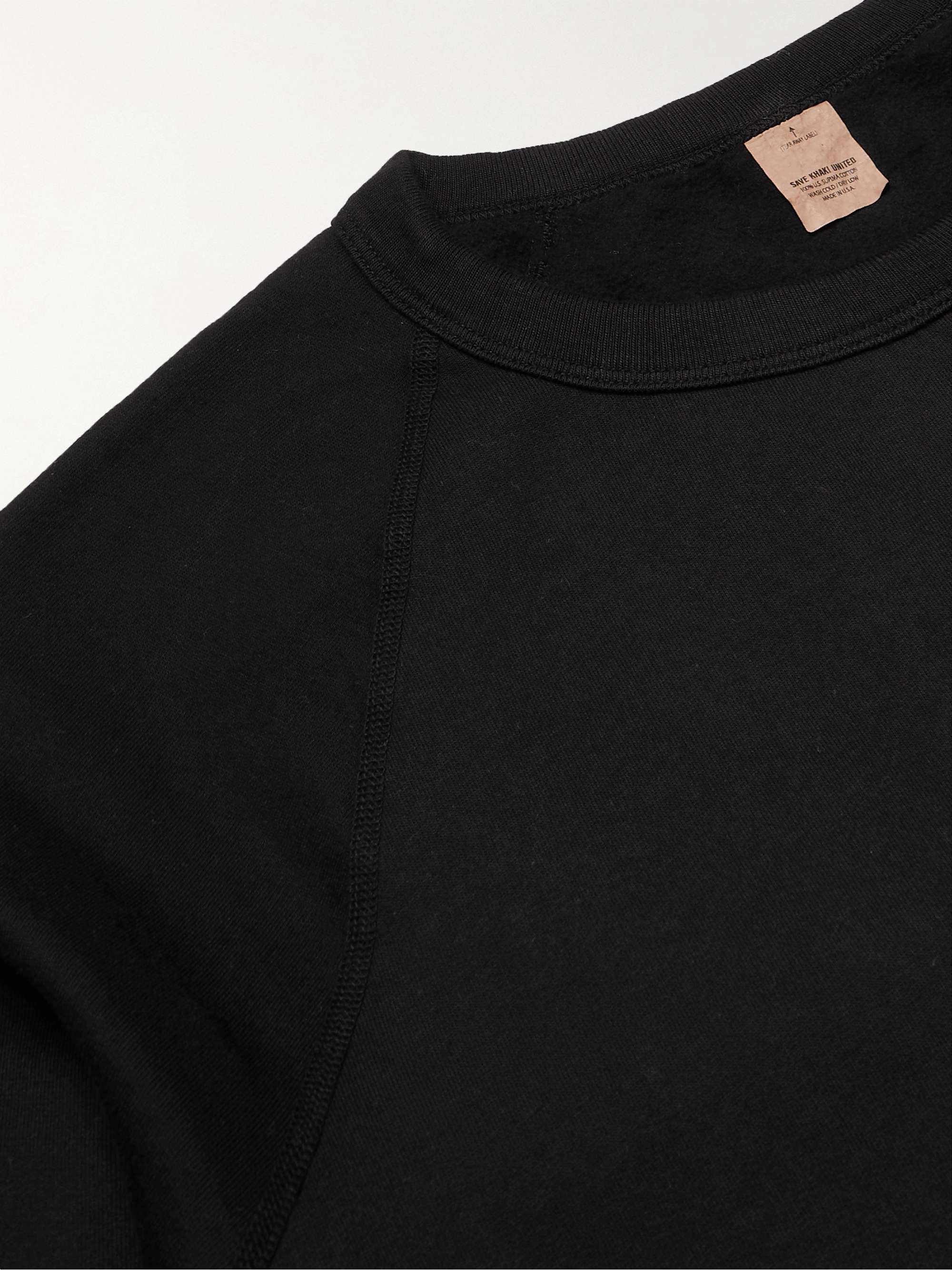 SAVE KHAKI UNITED Fleece-Back Supima Cotton-Jersey Sweatshirt