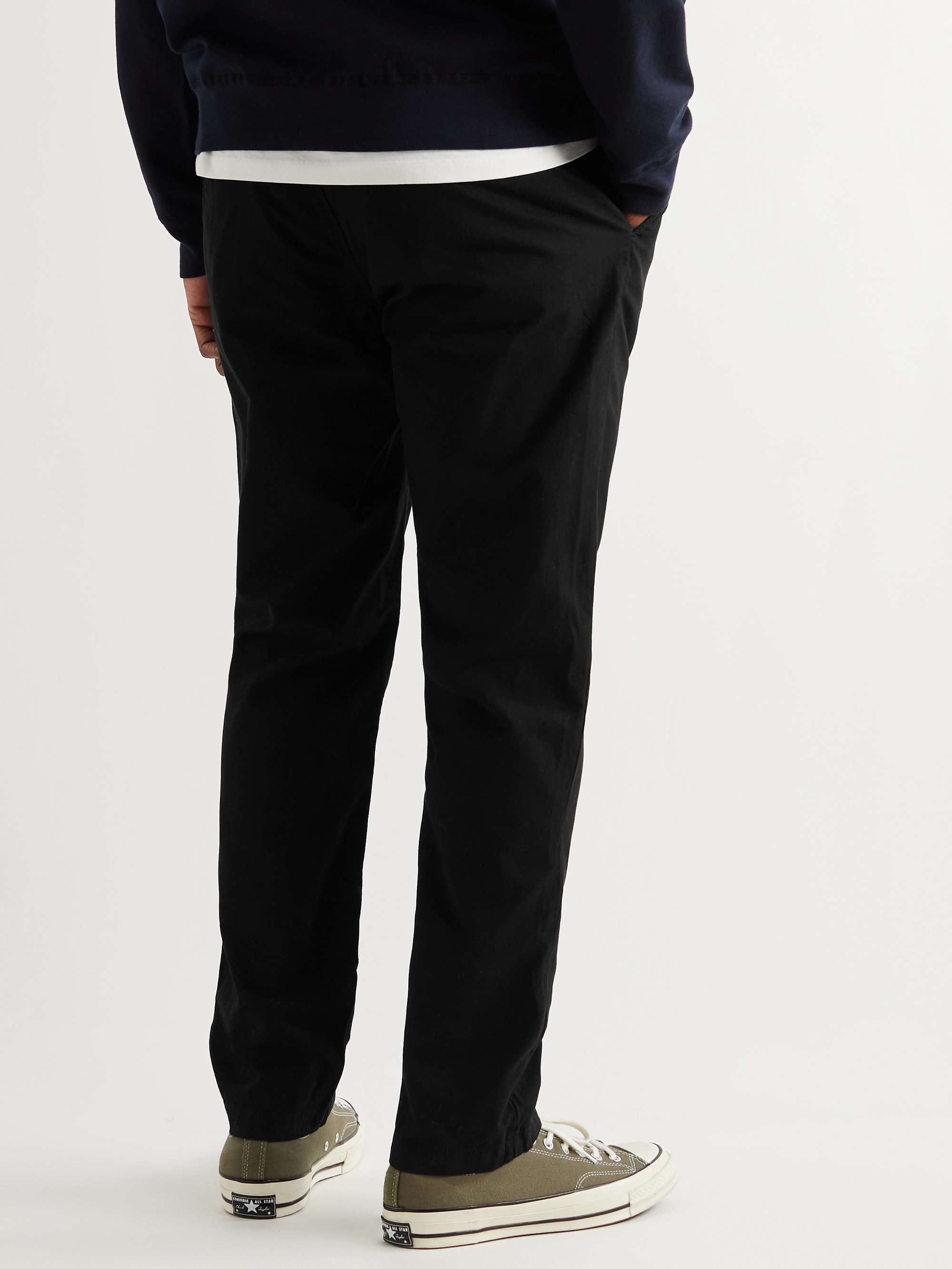 SAVE KHAKI UNITED Straight-Leg Cotton-Twill Drawstring Chinos