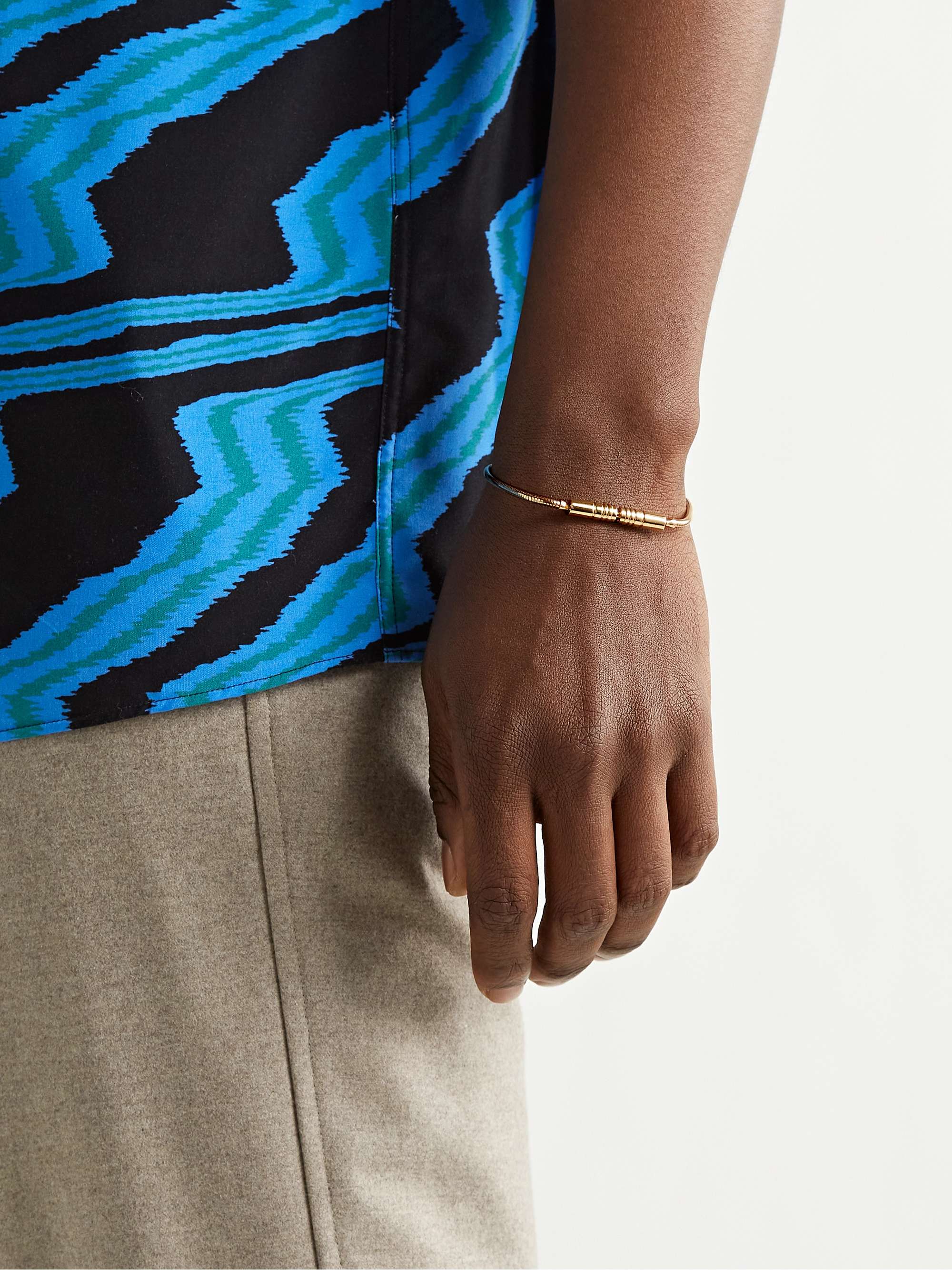 LUIS MORAIS Liquid Plug Lock 18-Karat Gold Bracelet