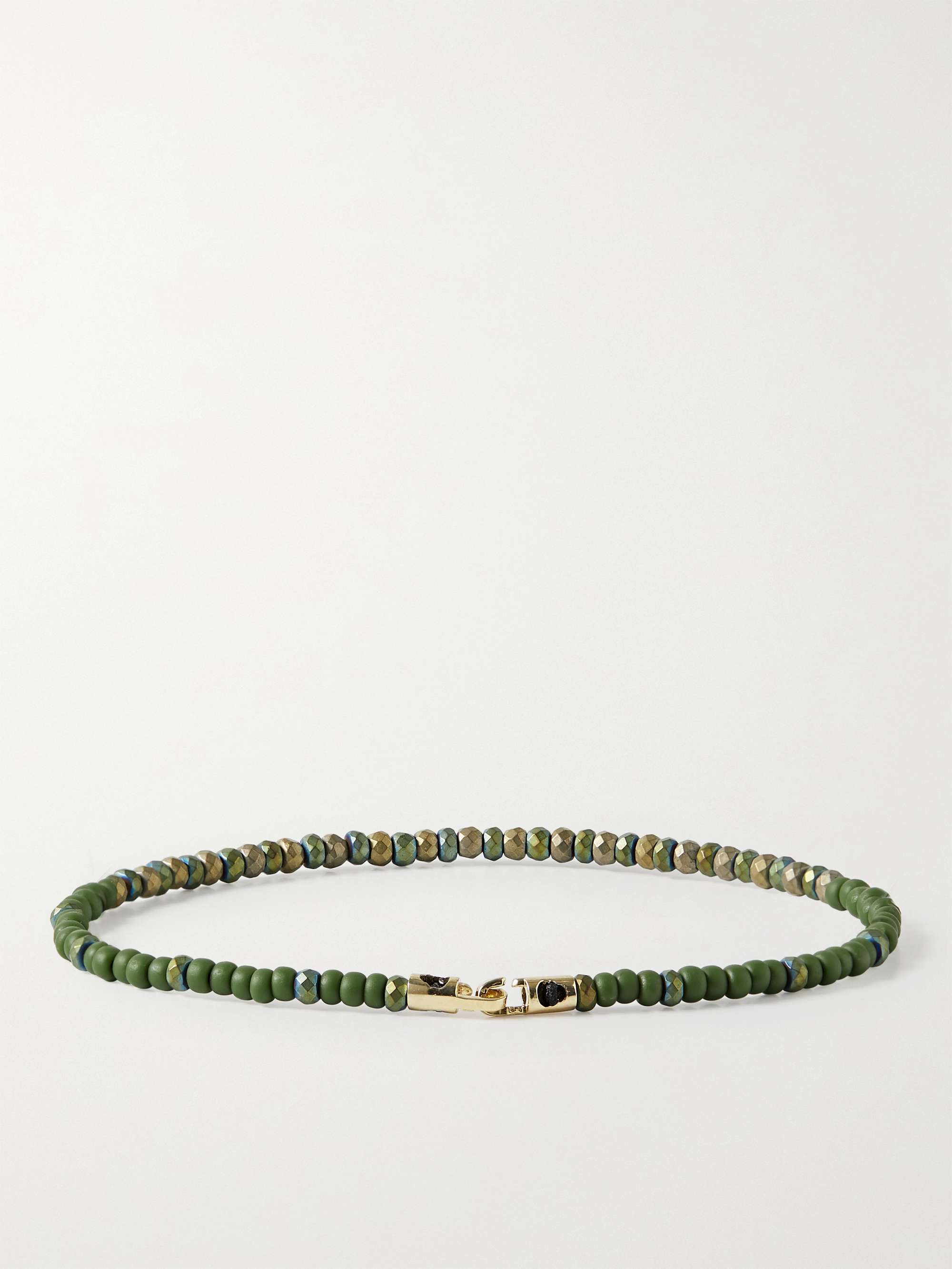 LUIS MORAIS 14-Karat Gold Beaded Bracelet