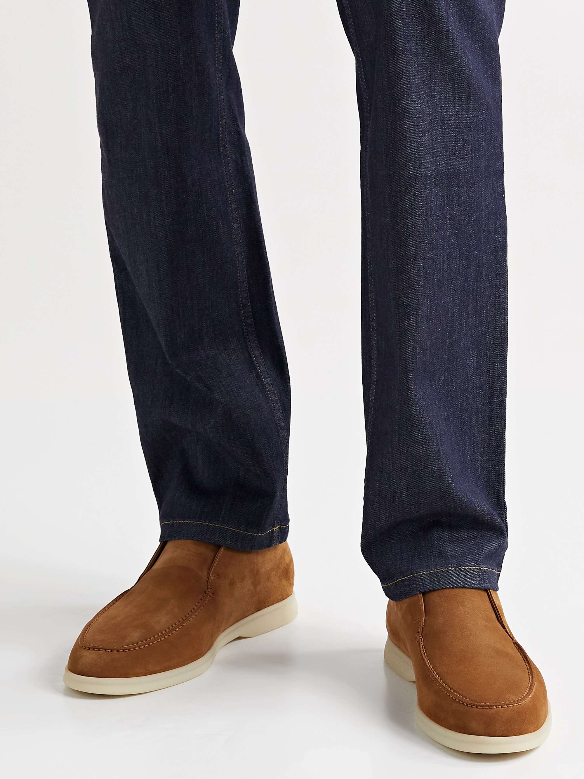 LORO PIANA Open Walk Suede Boots
