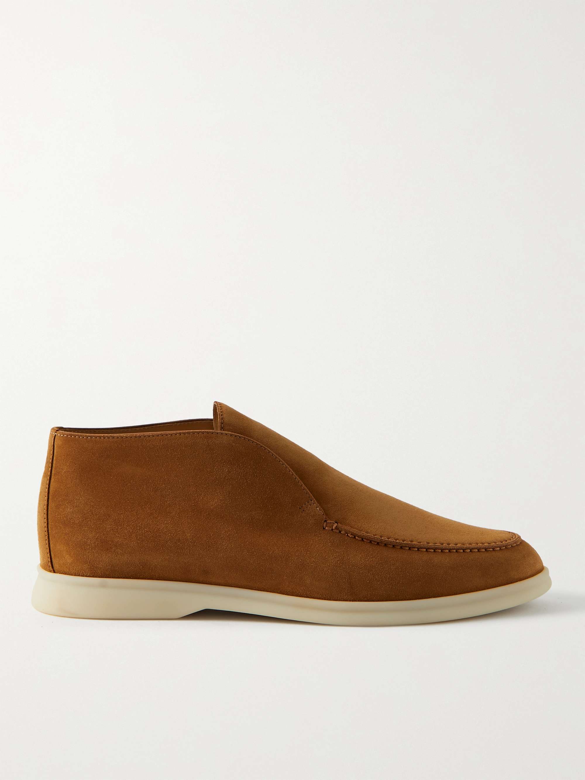 LORO PIANA Open Walk Suede Boots | MR PORTER