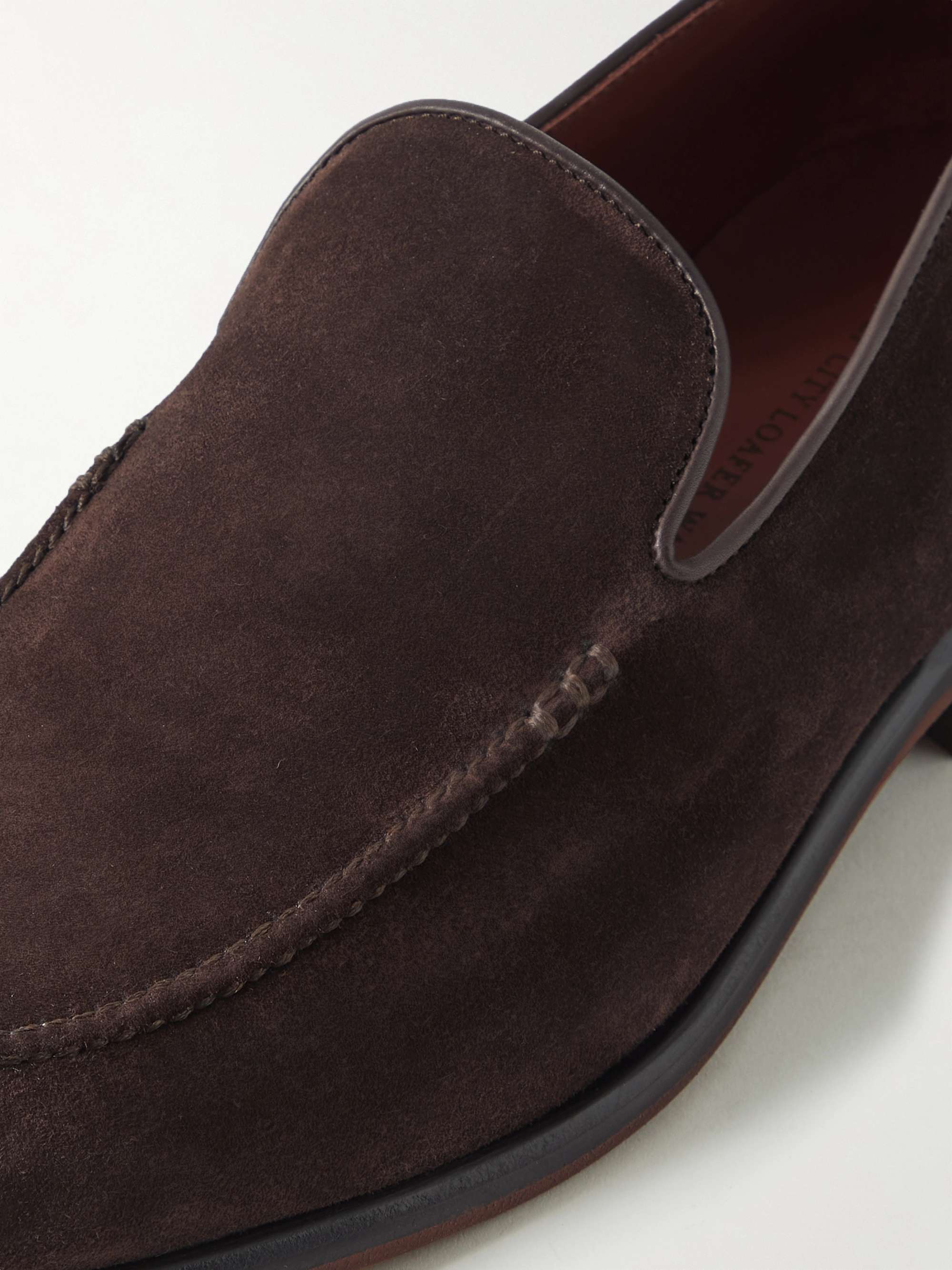 LORO PIANA City Suede Loafers