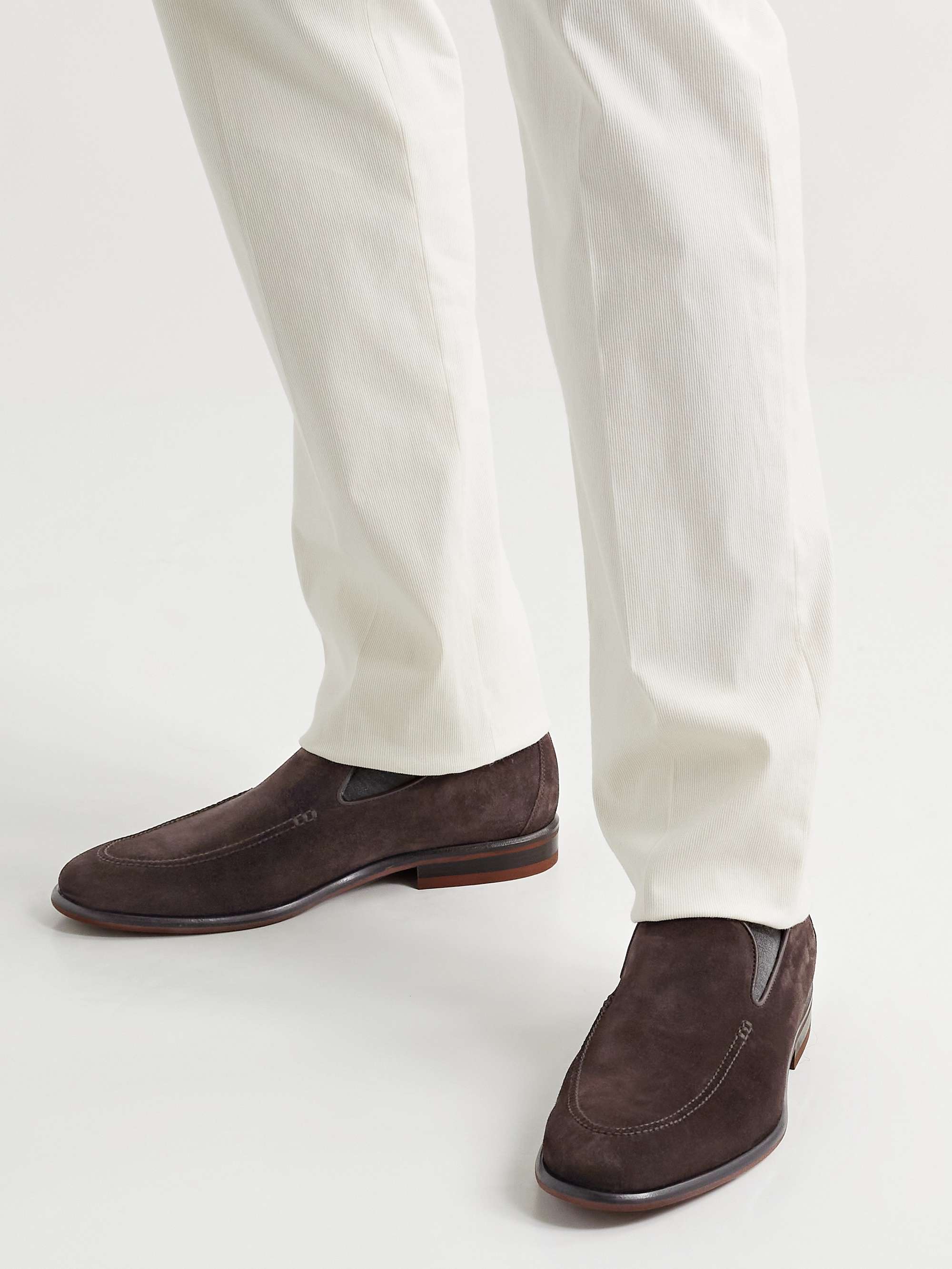 LORO PIANA City Suede Loafers
