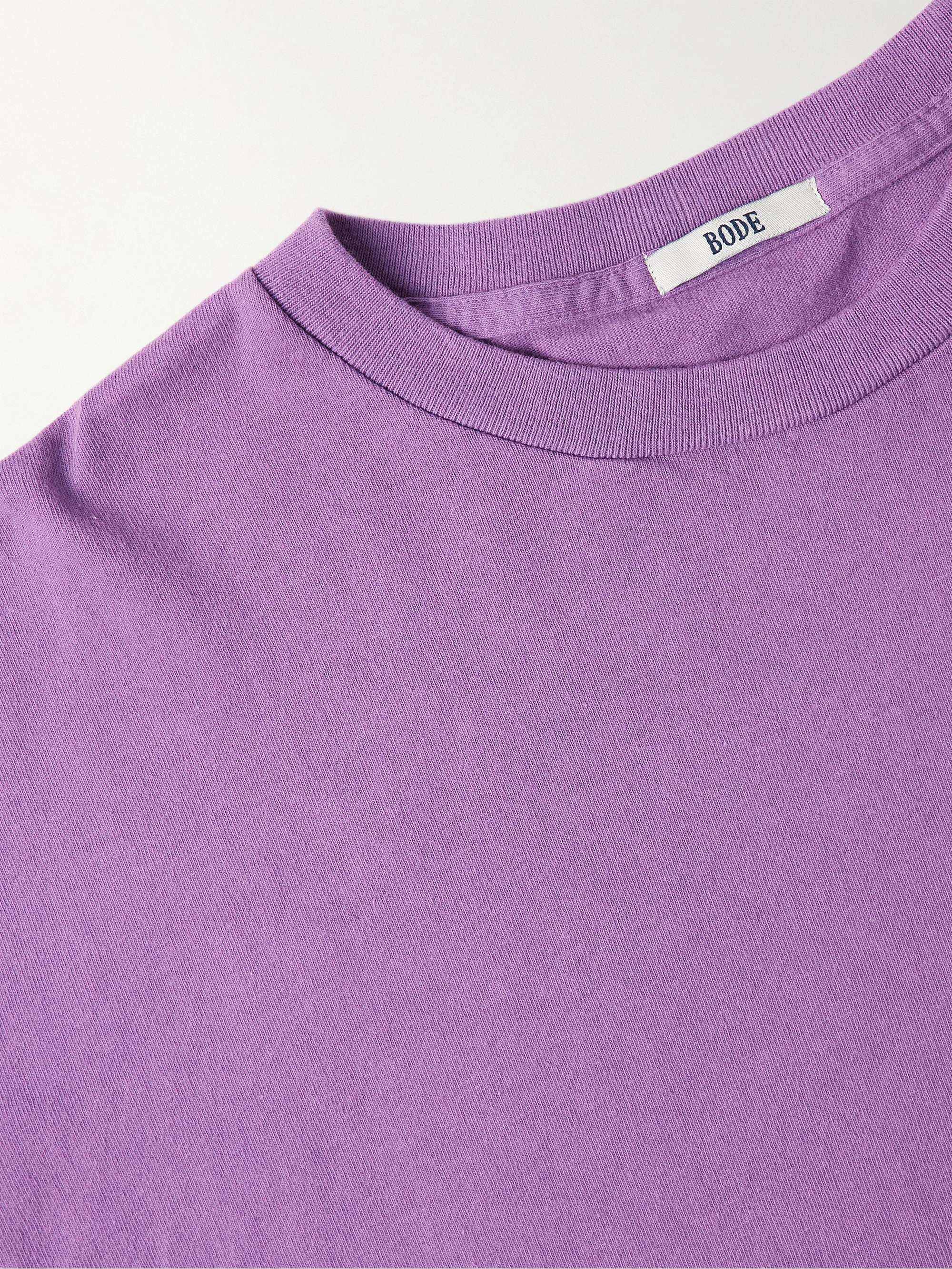 BODE Embroidered Cotton-Jersey T-Shirt