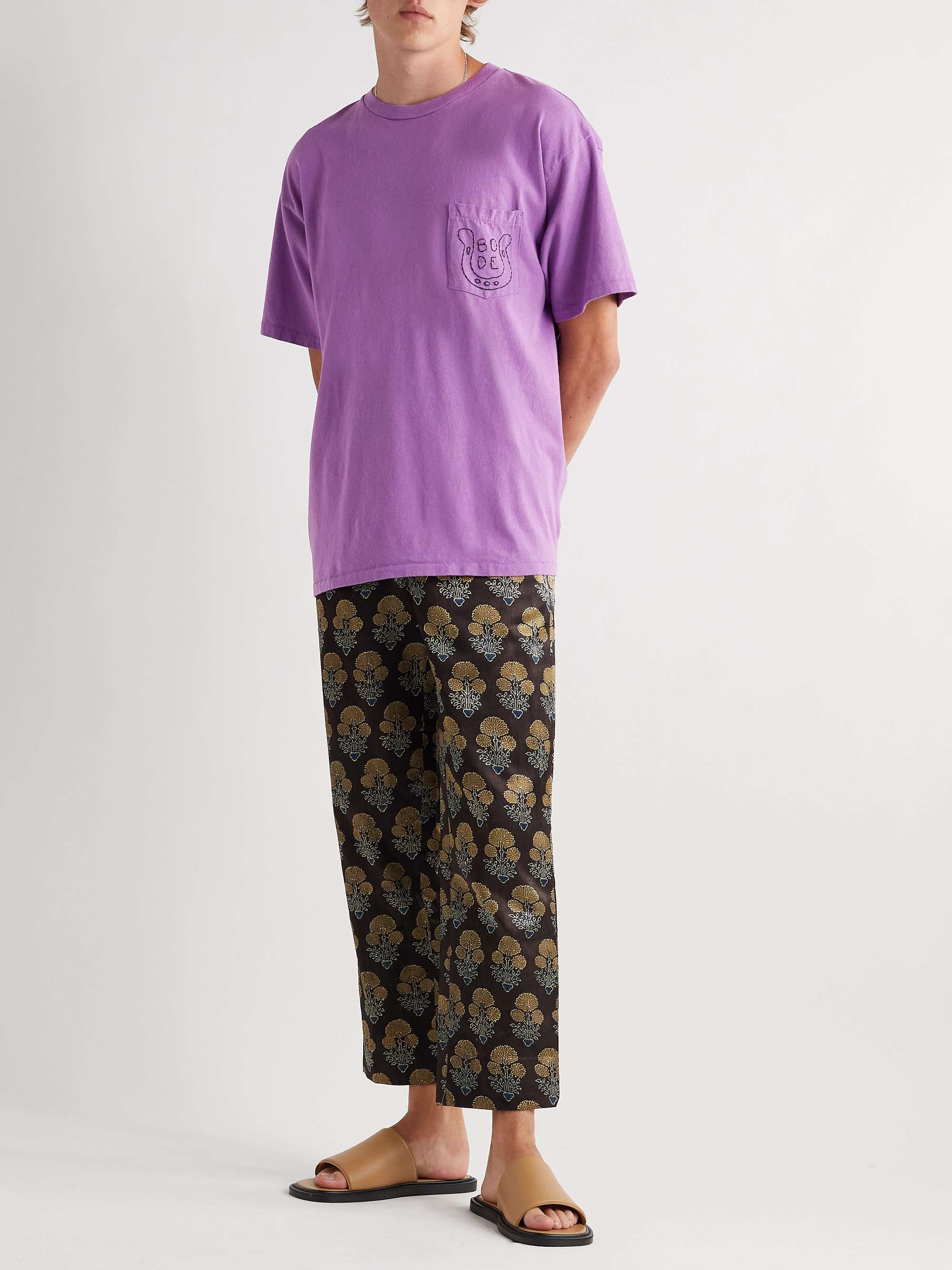 BODE Embroidered Cotton-Jersey T-Shirt