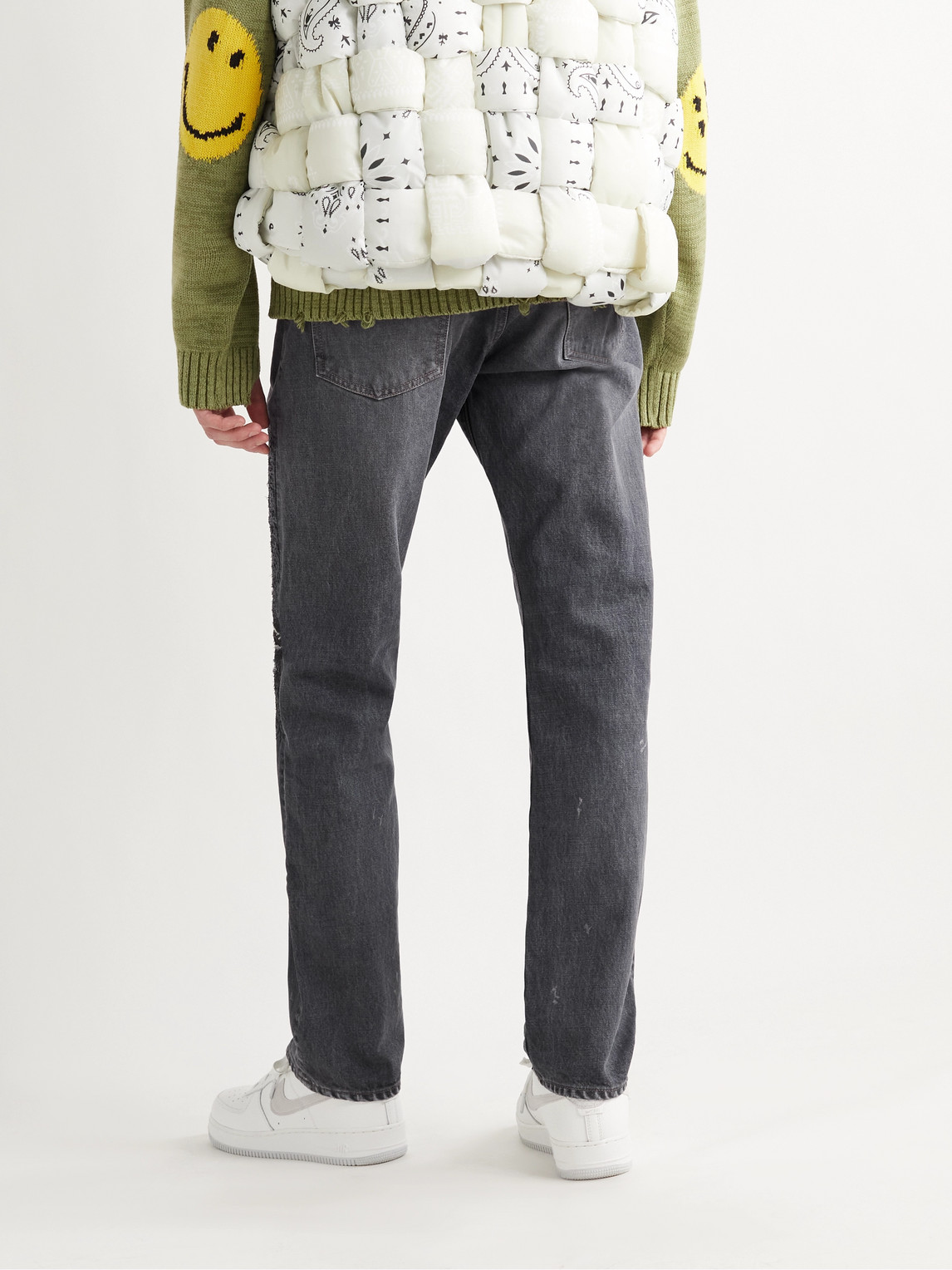 KAPITAL MONKEY CISCO DISTRESSED DENIM JEANS