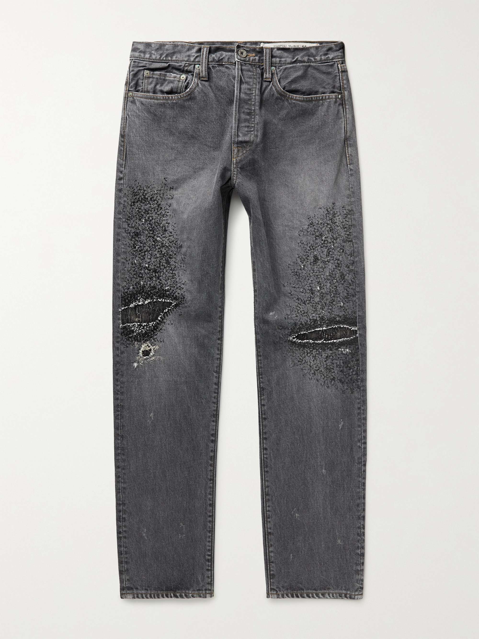 KAPITAL Monkey CISCO Distressed Denim Jeans