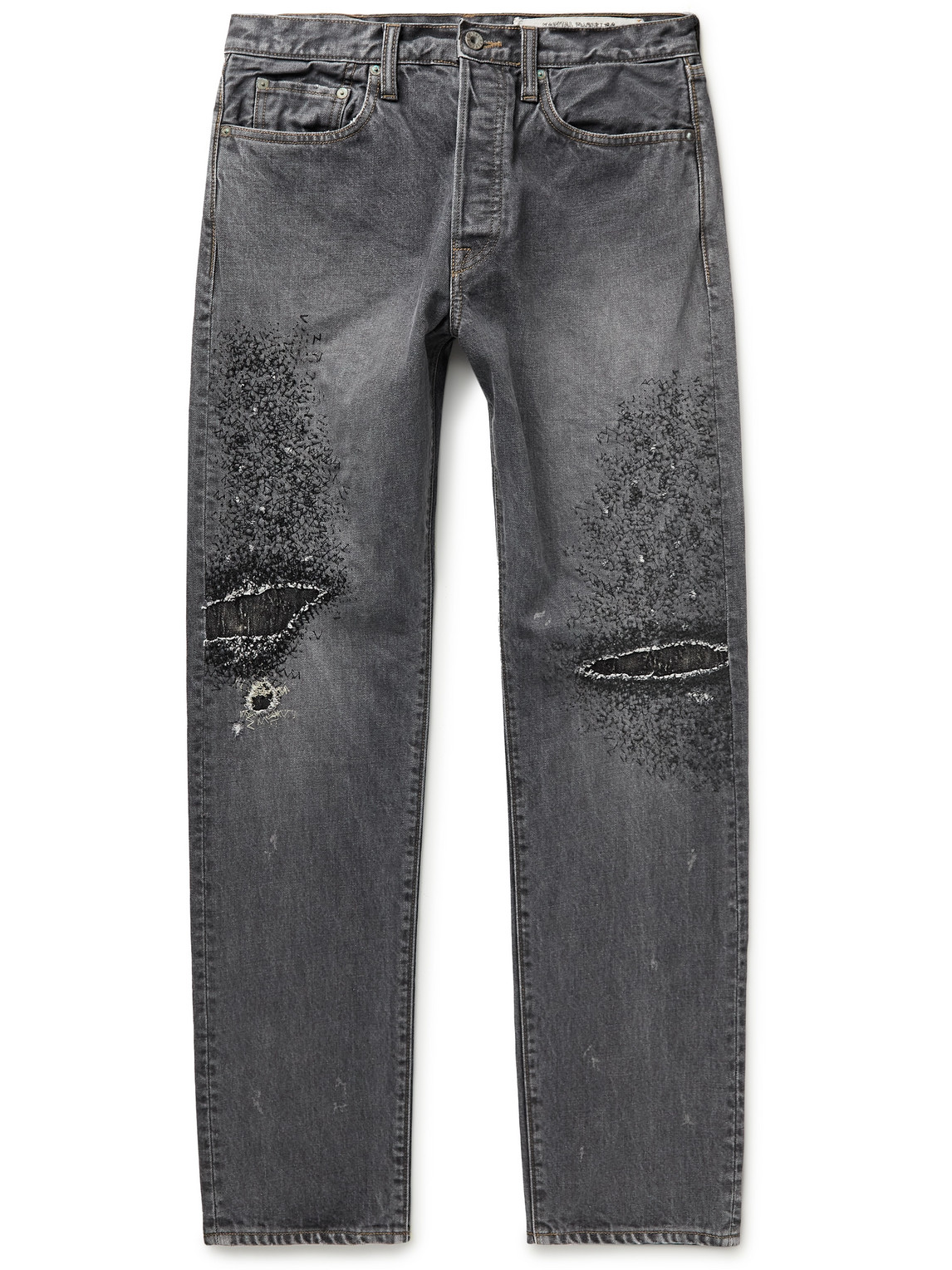 KAPITAL MONKEY CISCO DISTRESSED DENIM JEANS