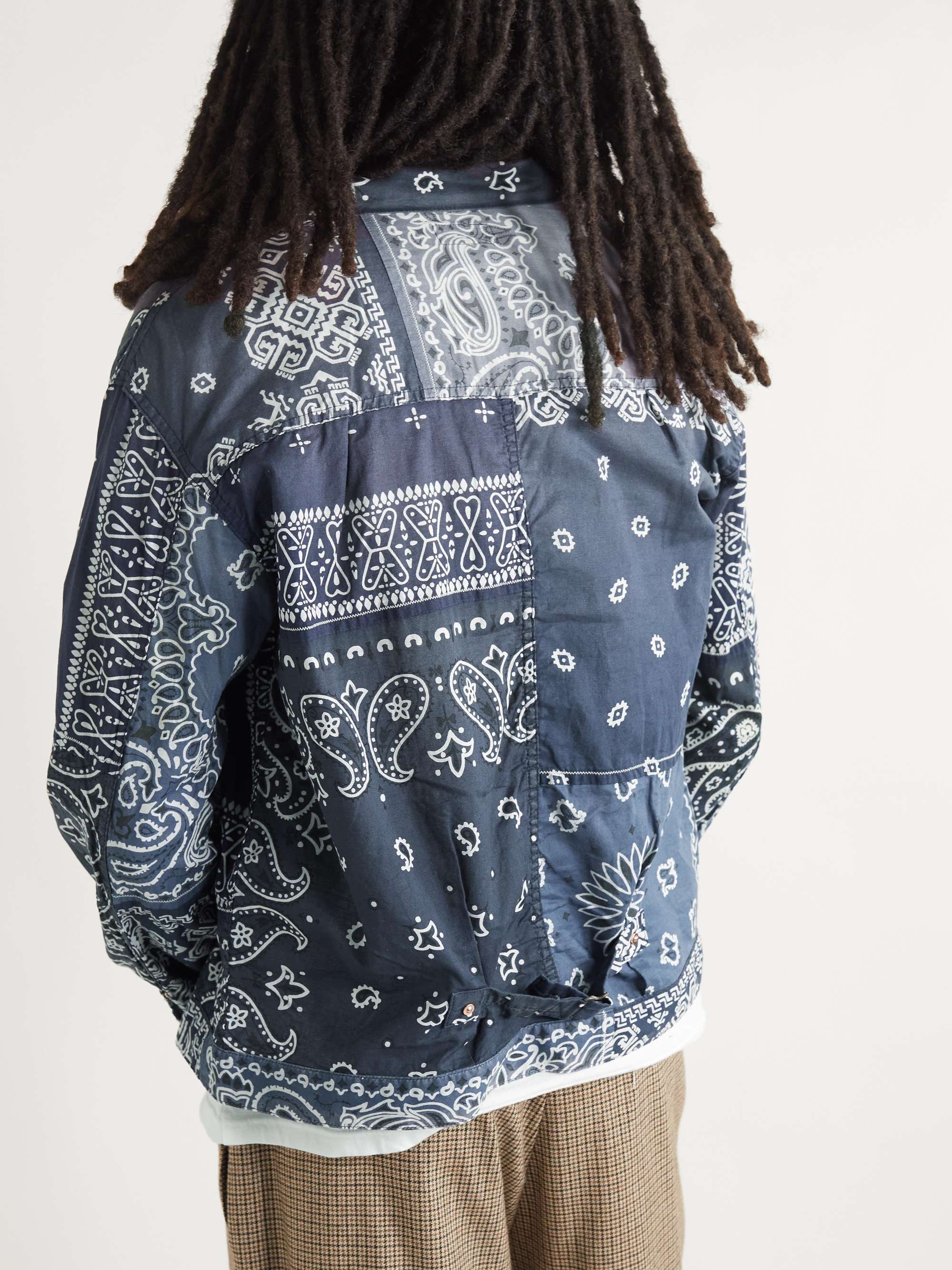 KAPITAL Patchwork Bandana-Print Cotton Jacket